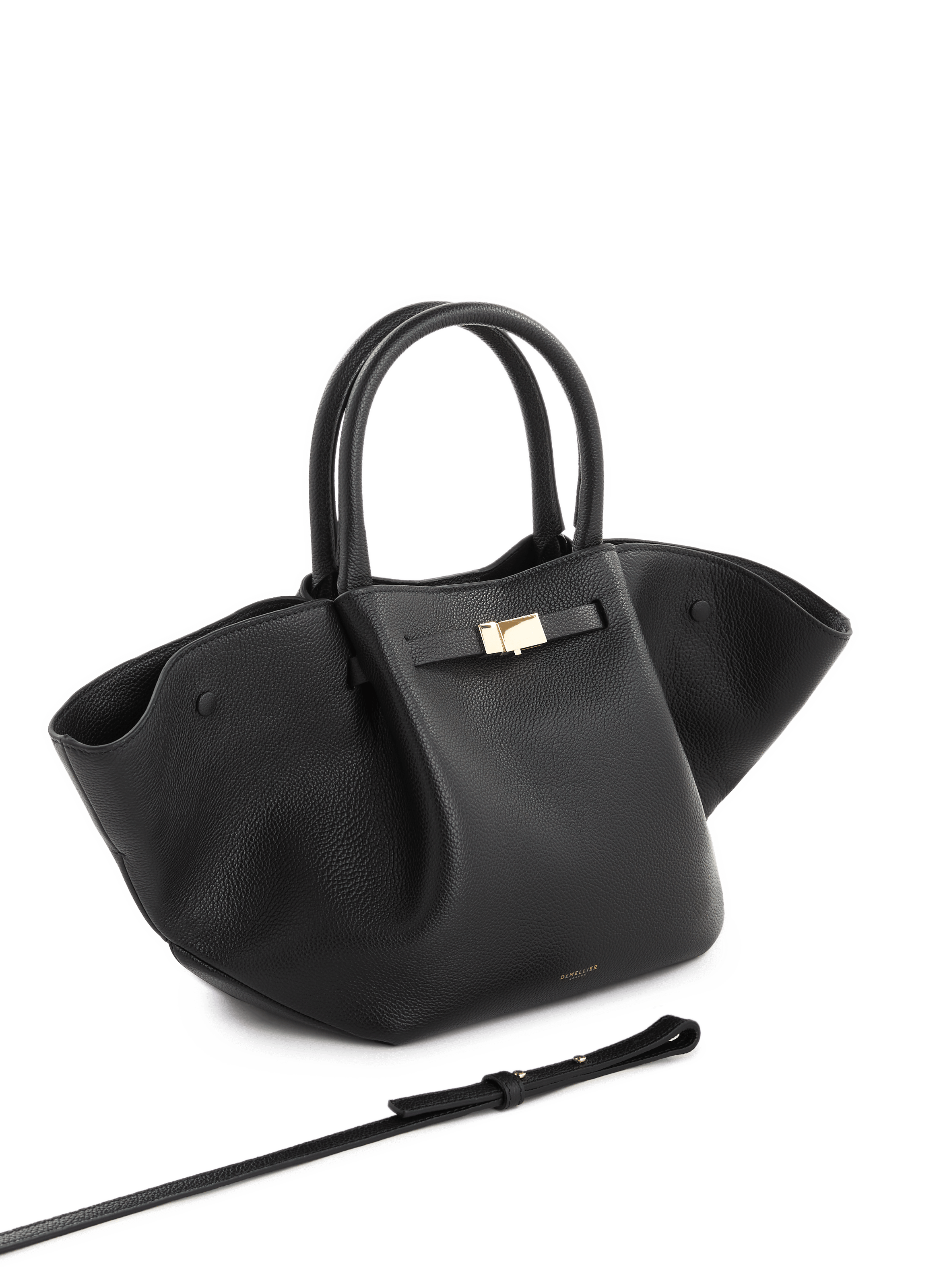 Striped leather handbag DEMELLIER LONDON