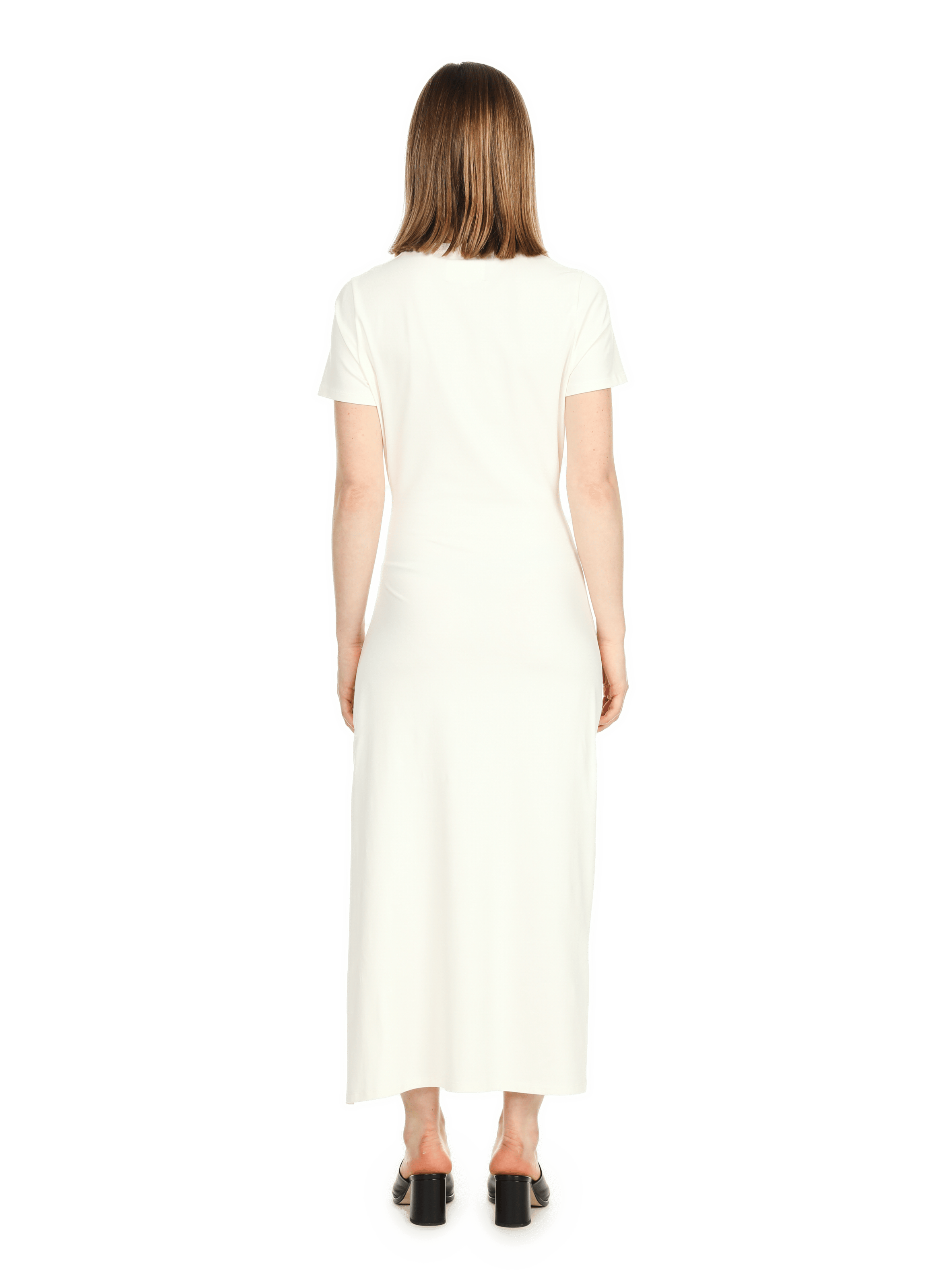 Midi dress with slit SAISON 1865 Beige