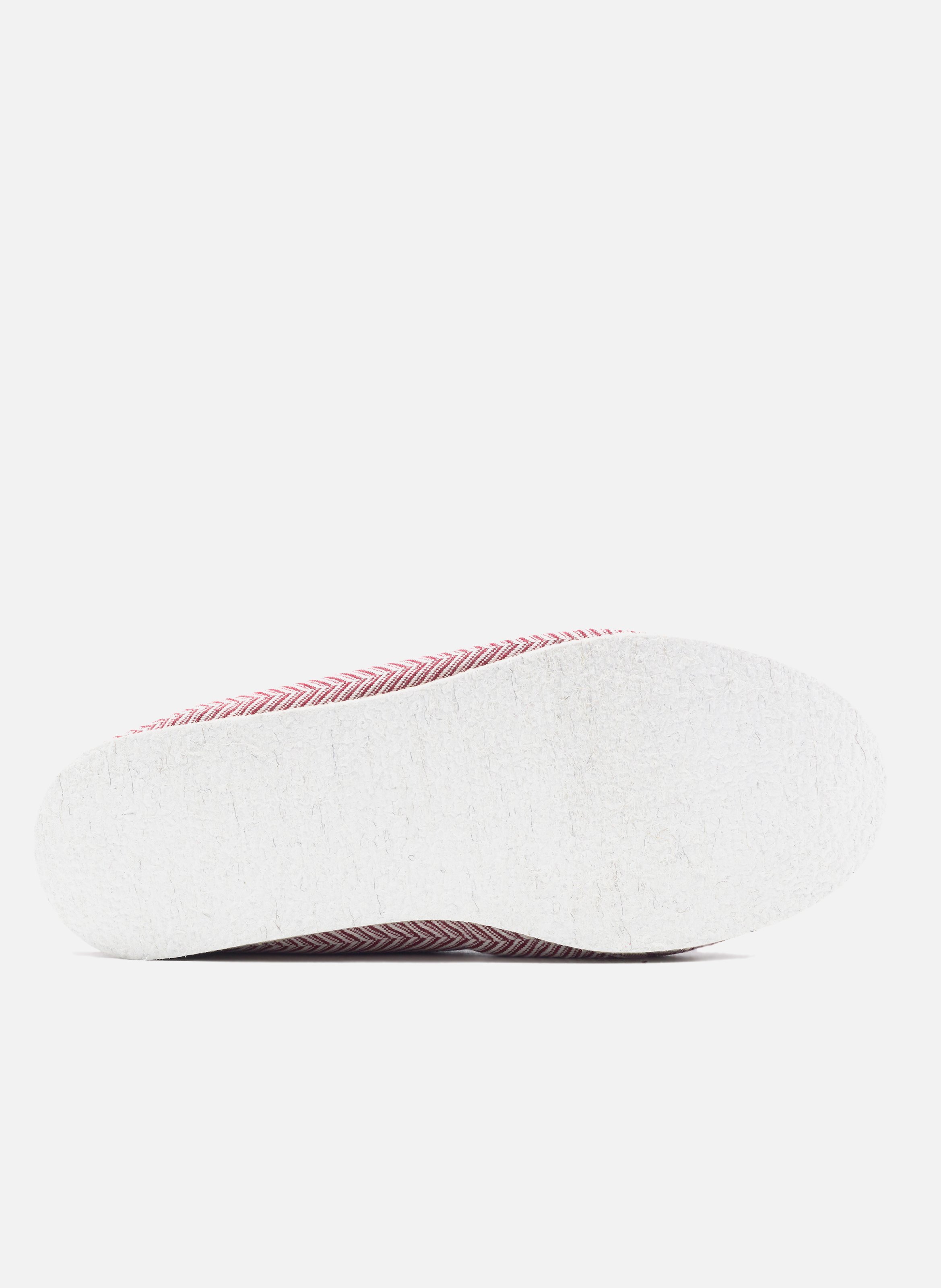 Charentaises tissu JULES & JENN Blanc