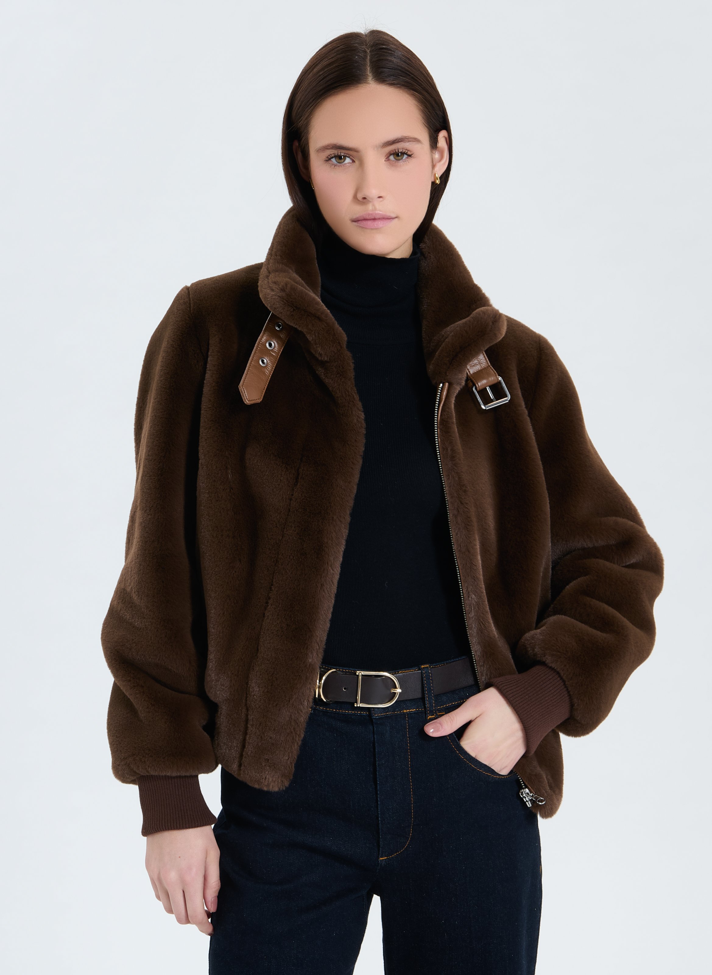 ZAPA Veste droite valou Marron