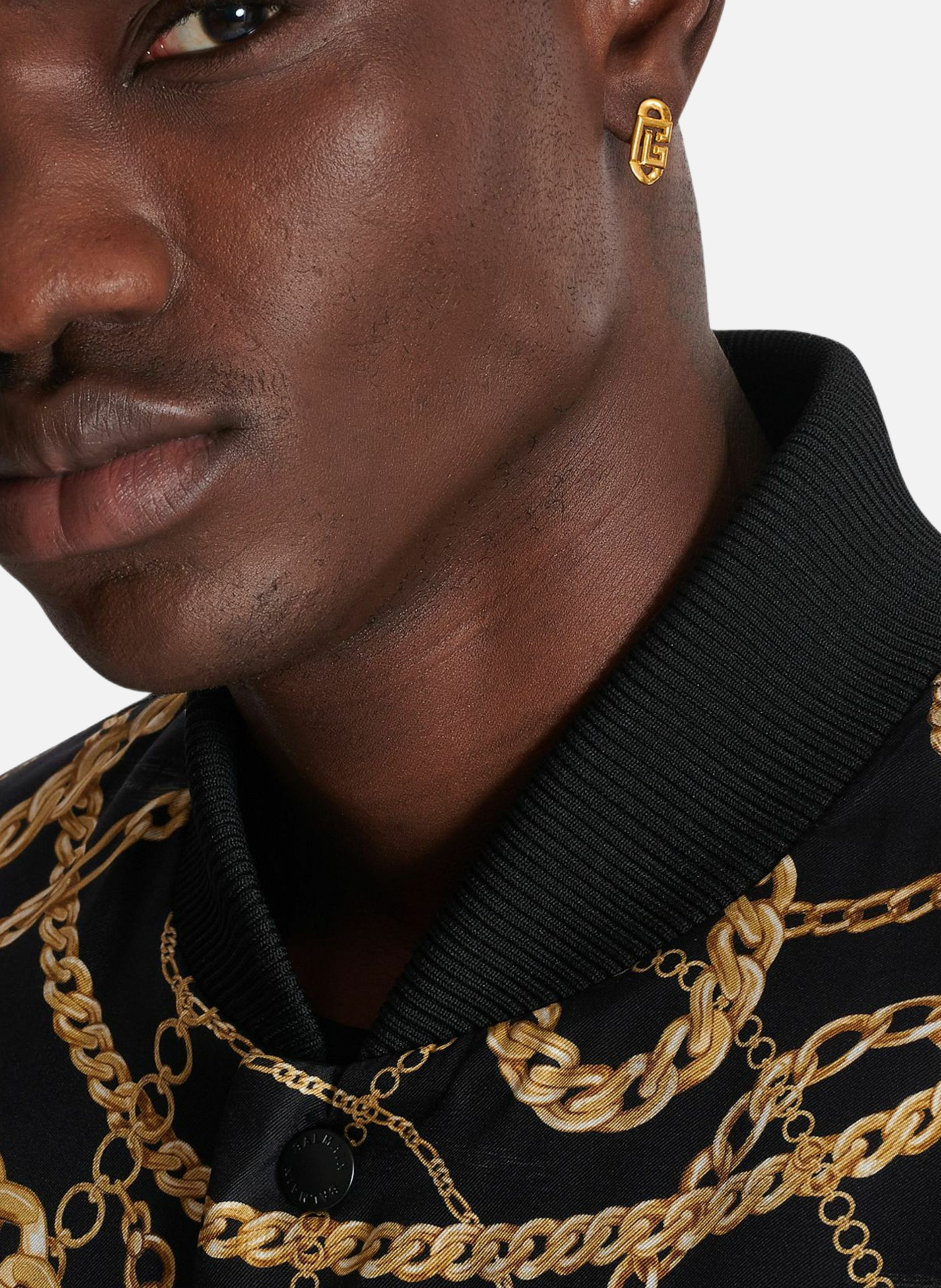 Boucles d'oreilles sync pb en laiton BALMAIN Doré