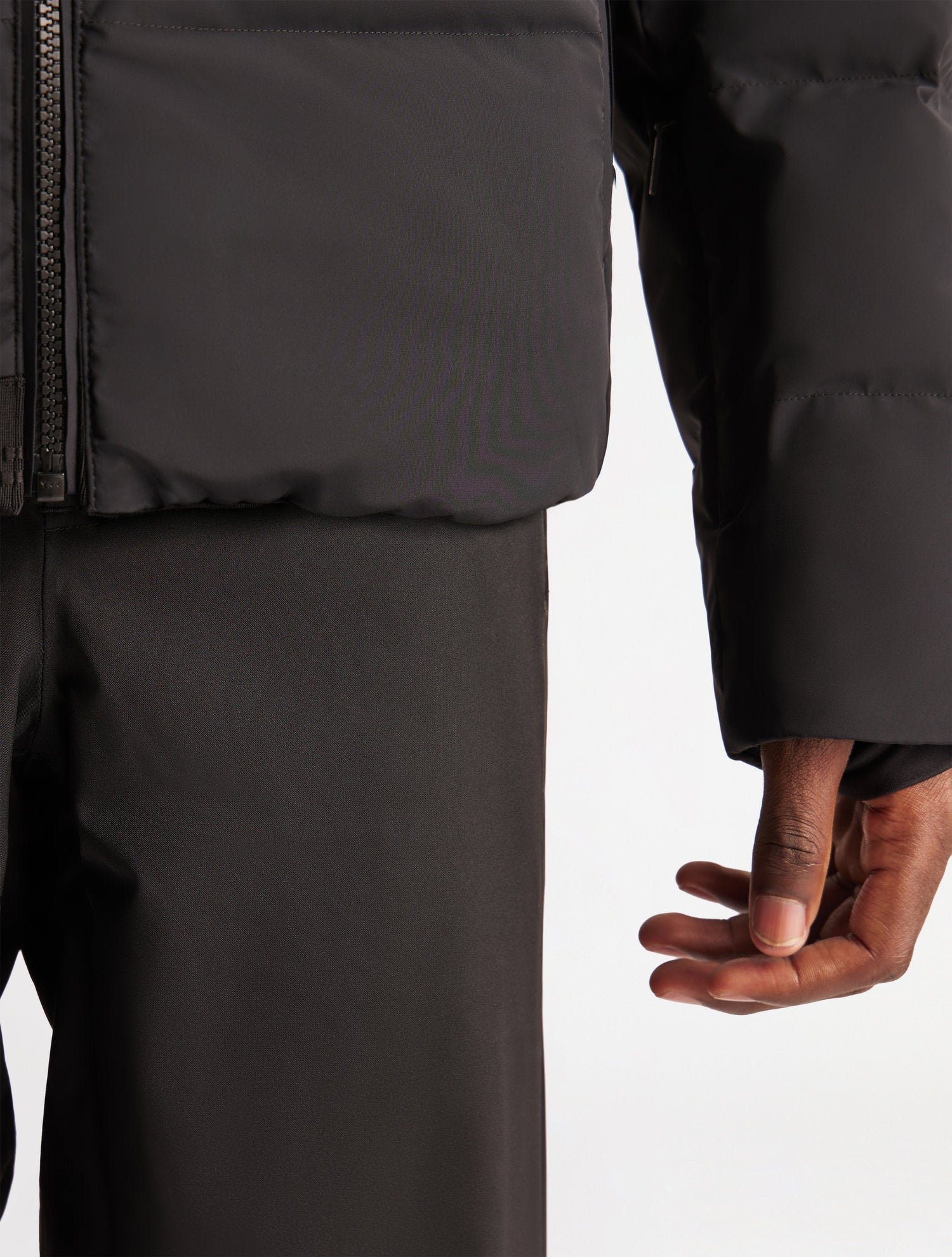 Blouson de ski constant col montant coupe oversize FUSALP Noir