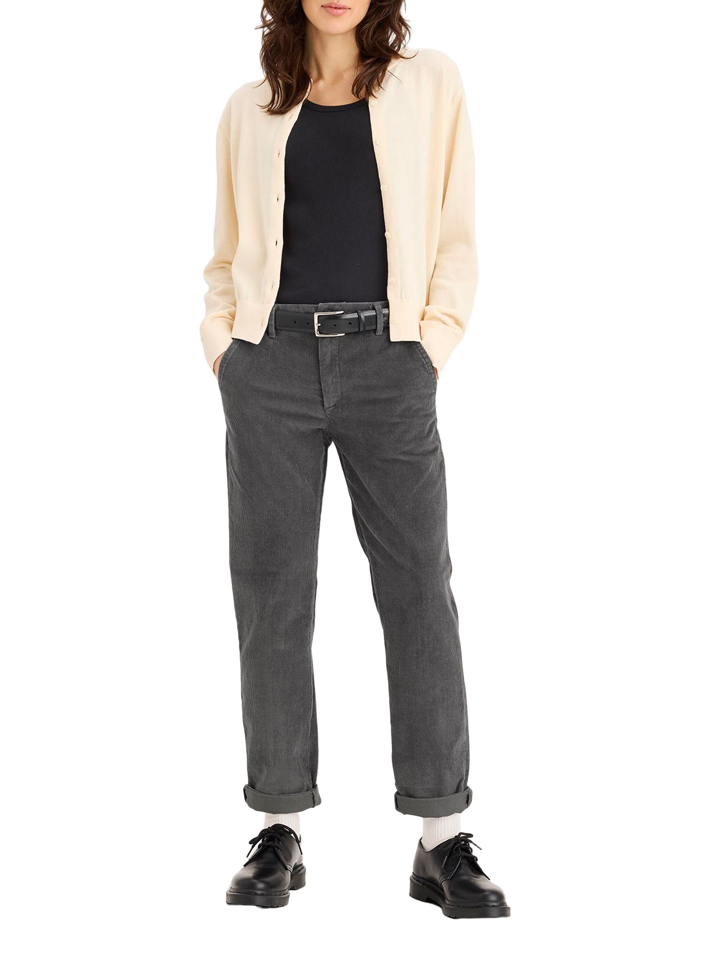 Pantalon en coton DOCKERS Gris