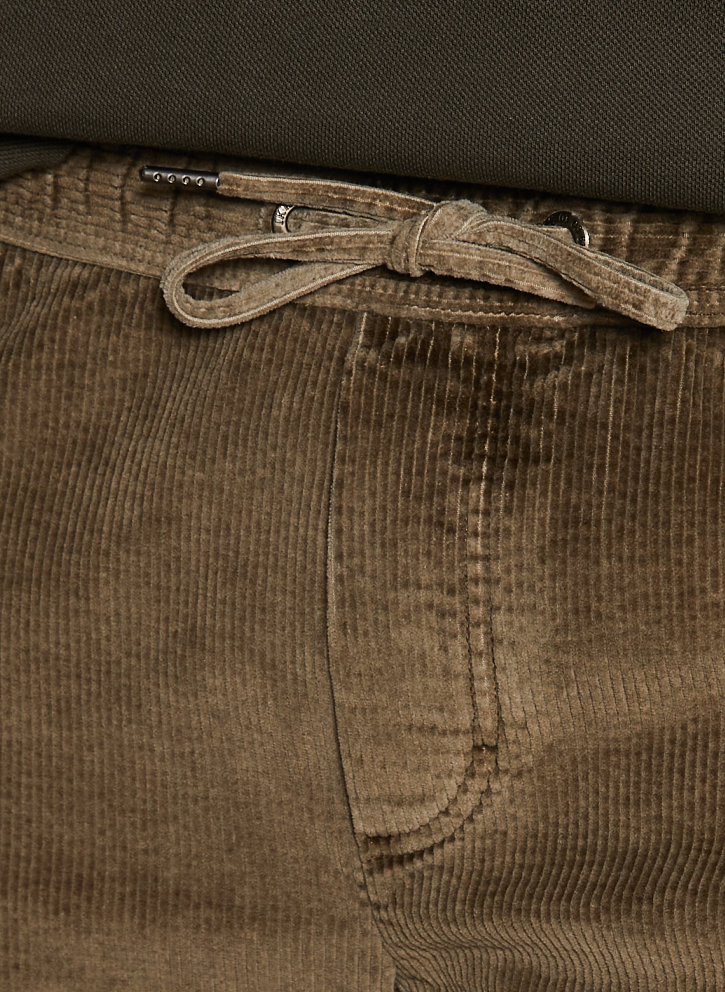 Pantalon droit en coton mélangé IKKS Marron