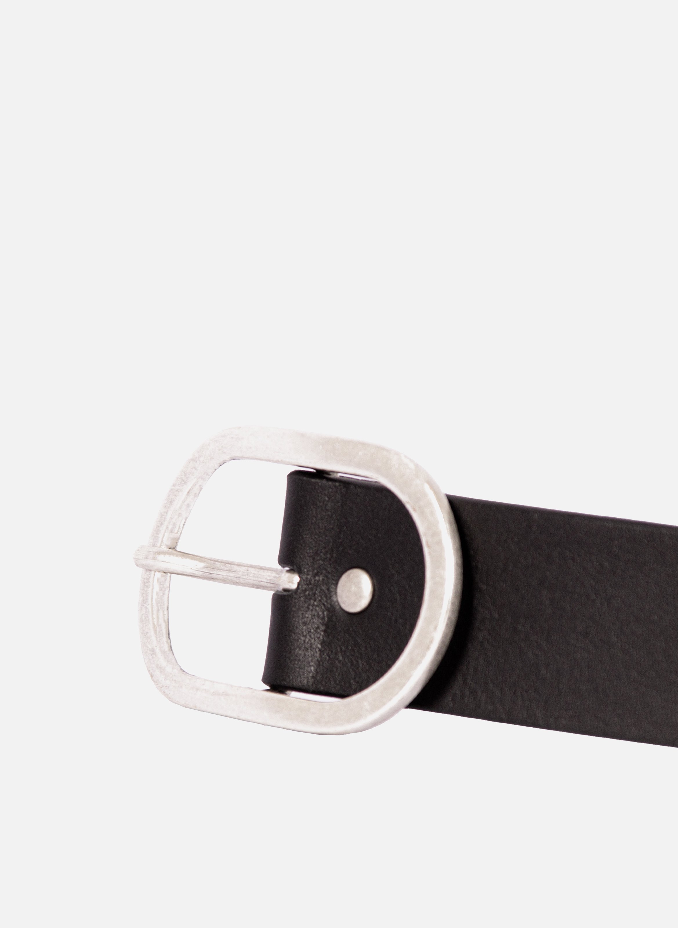 Ceinture large cuir clouté JULES & JENN Noir