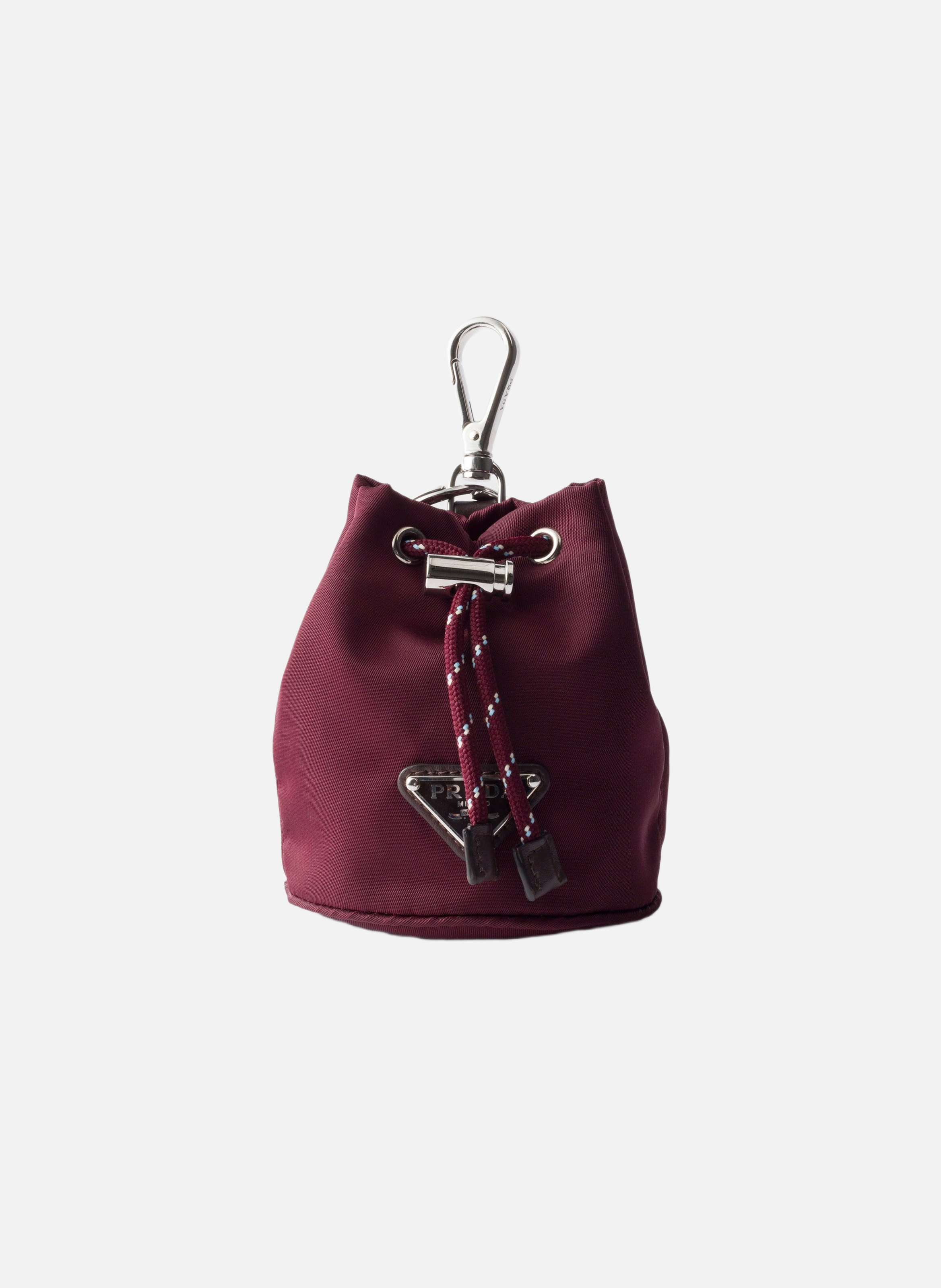 Charm porte-clés prada speedrock en re-nylon PRADA Rouge