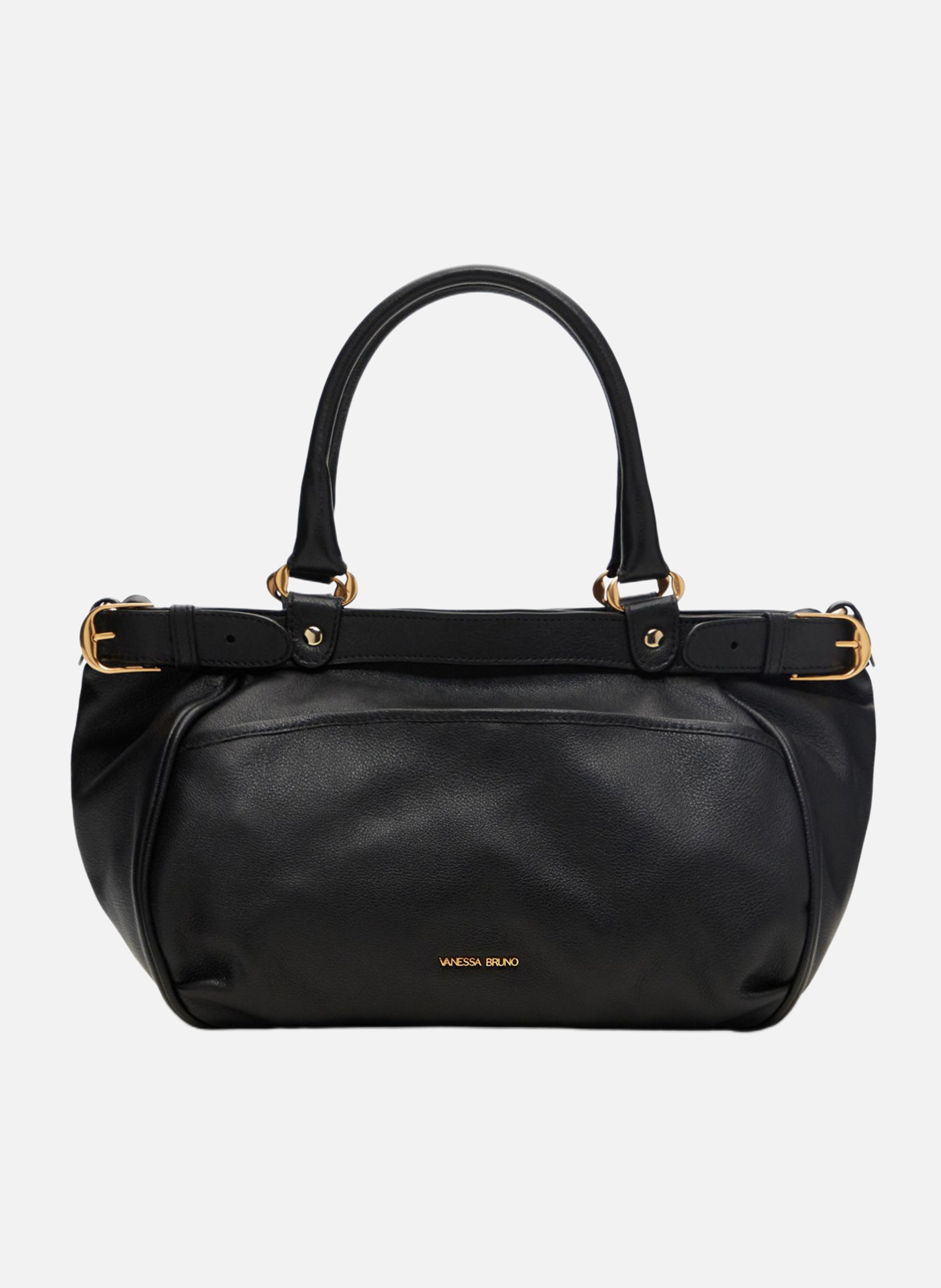 Petit sac lune en cuir VANESSA BRUNO Noir