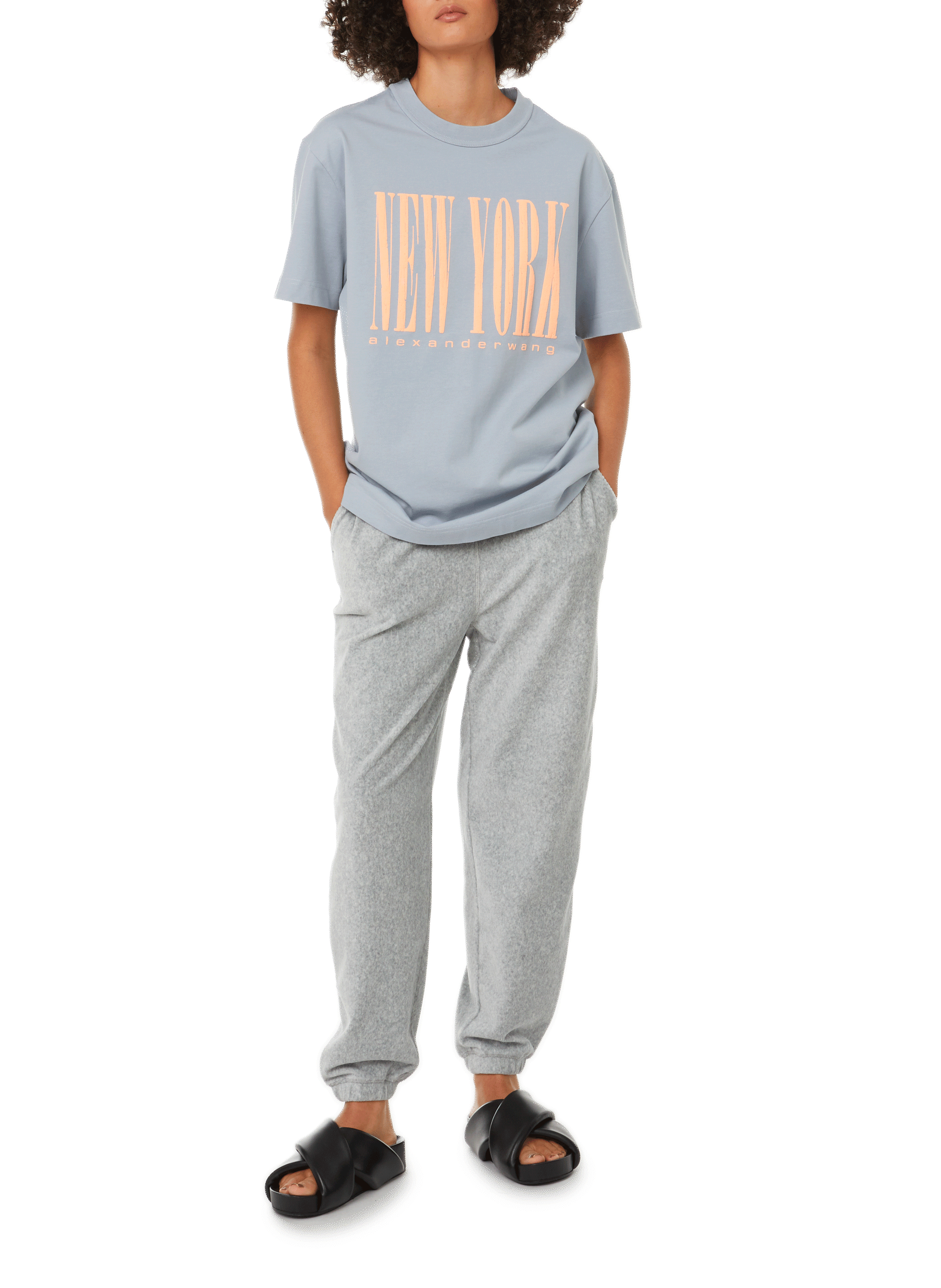 Printed cotton T-shirt ALEXANDER WANG Multicolour