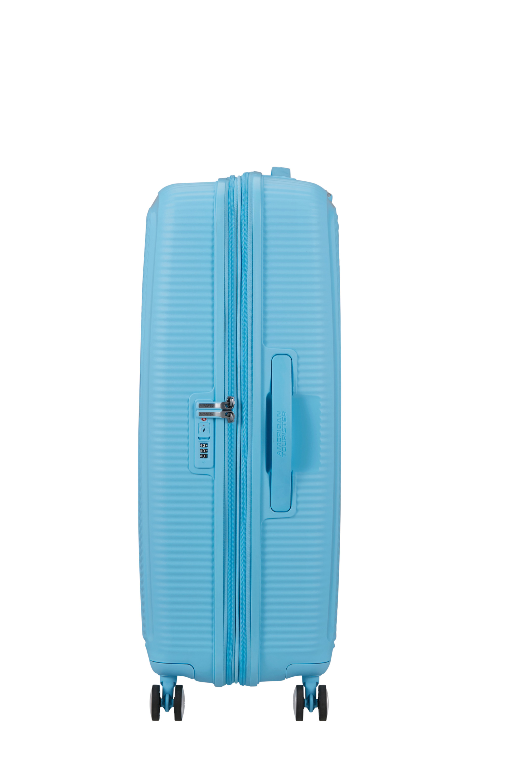 Soundbox valise 4 roues taille l Bleu