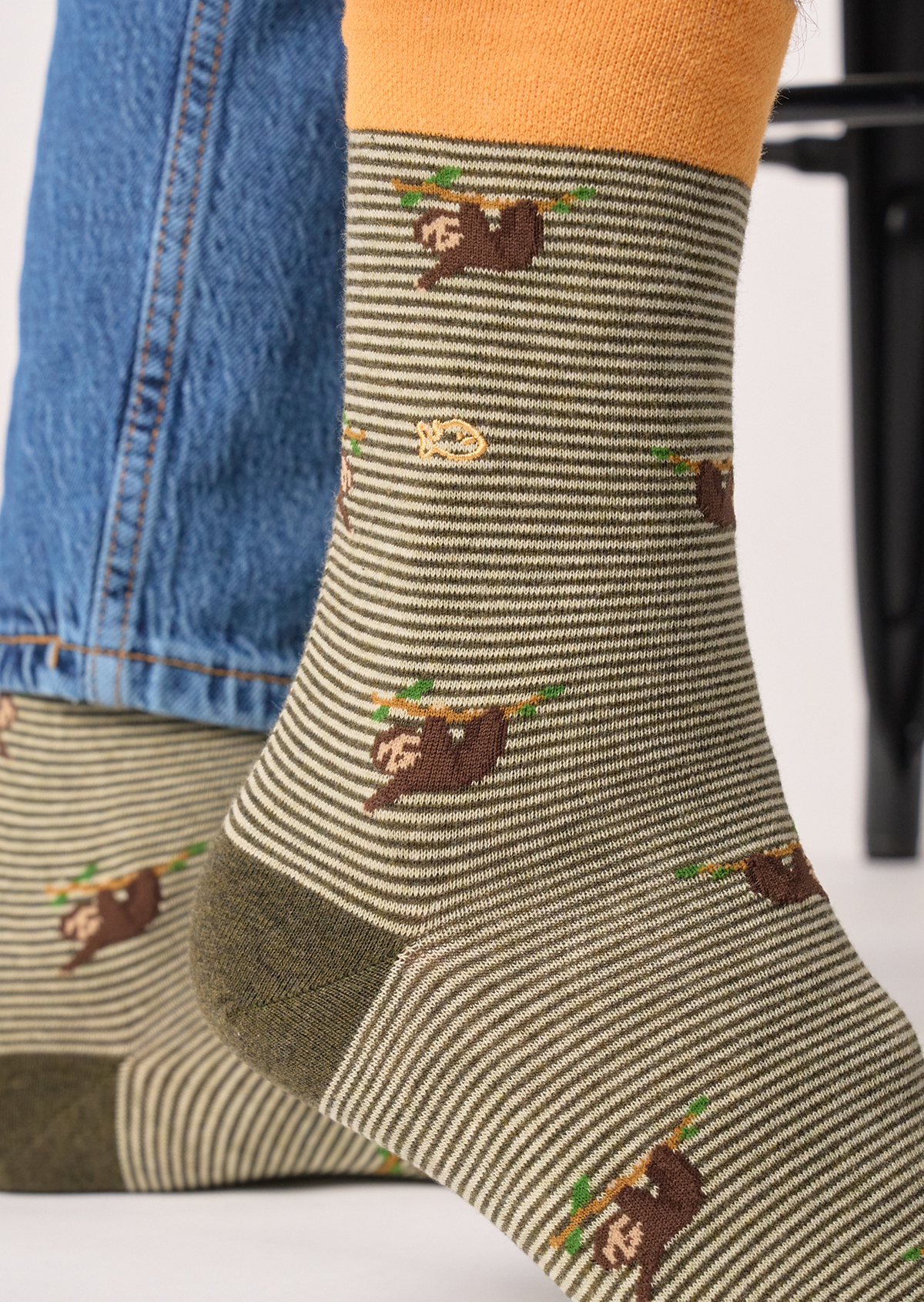 Chaussettes en coton peigné animaux BILLYBELT Marron