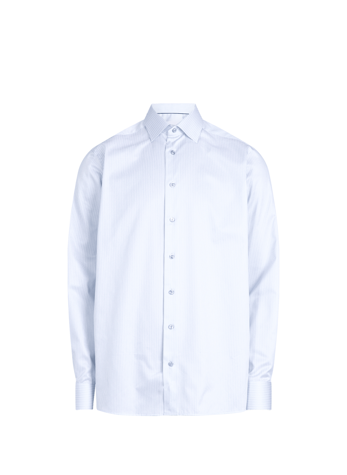Striped Signature Straight Cut Cotton Shirt ETON Blue