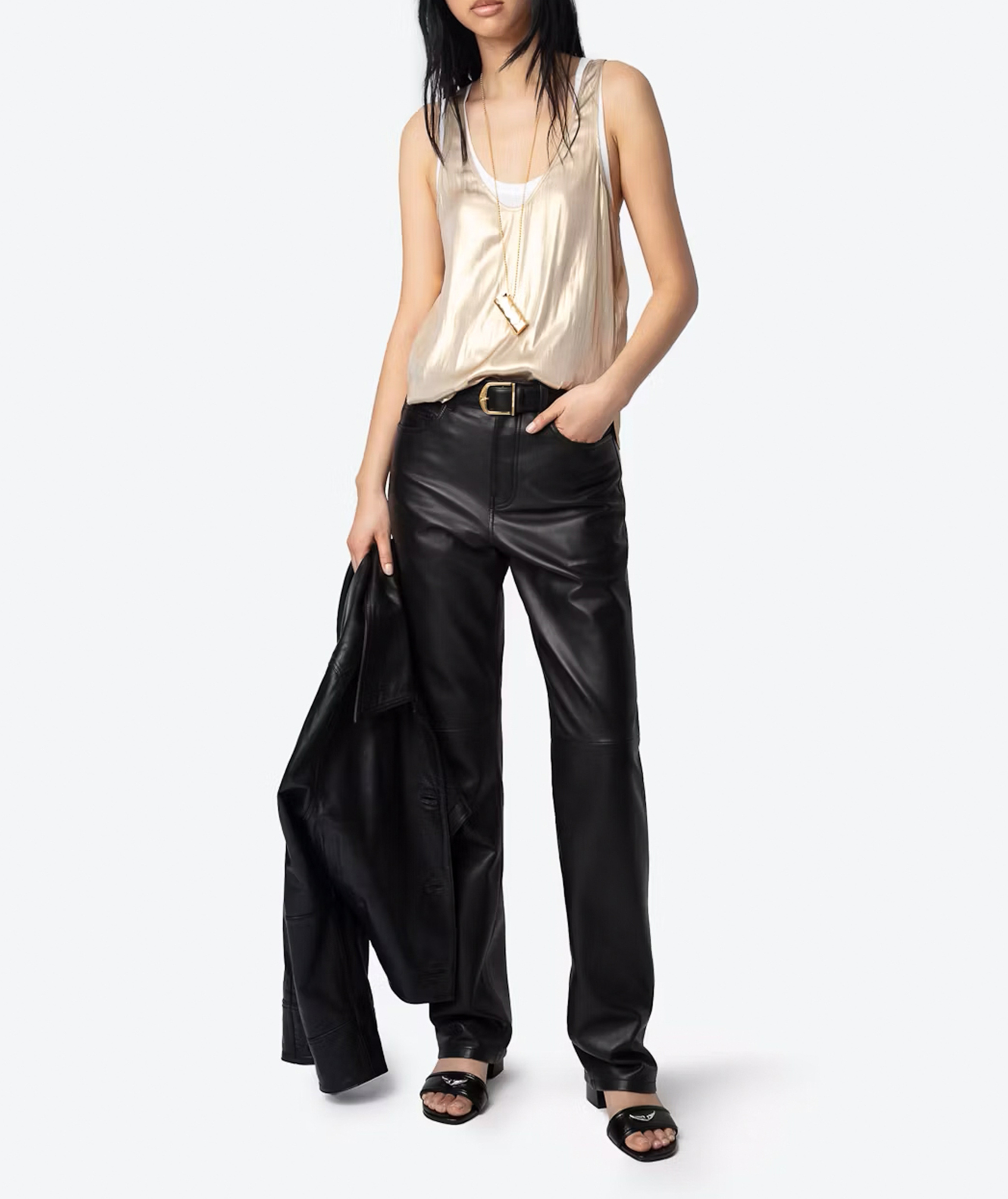 Top col rond tarys ZADIG&VOLTAIRE Jaune