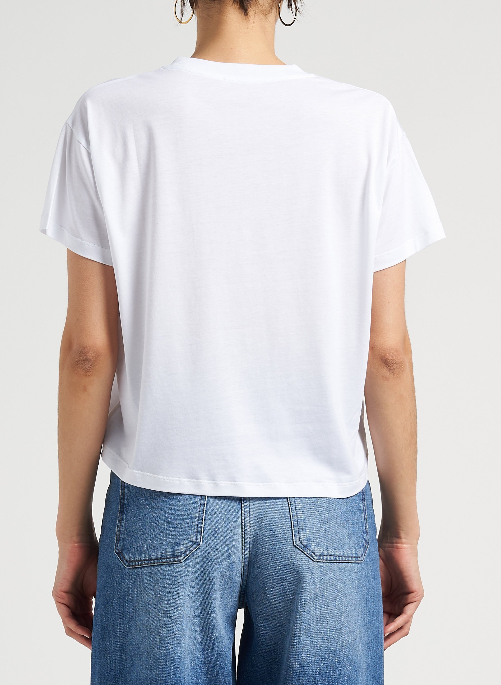 Tee-shirt oversize col rond too SESSUN Blanc