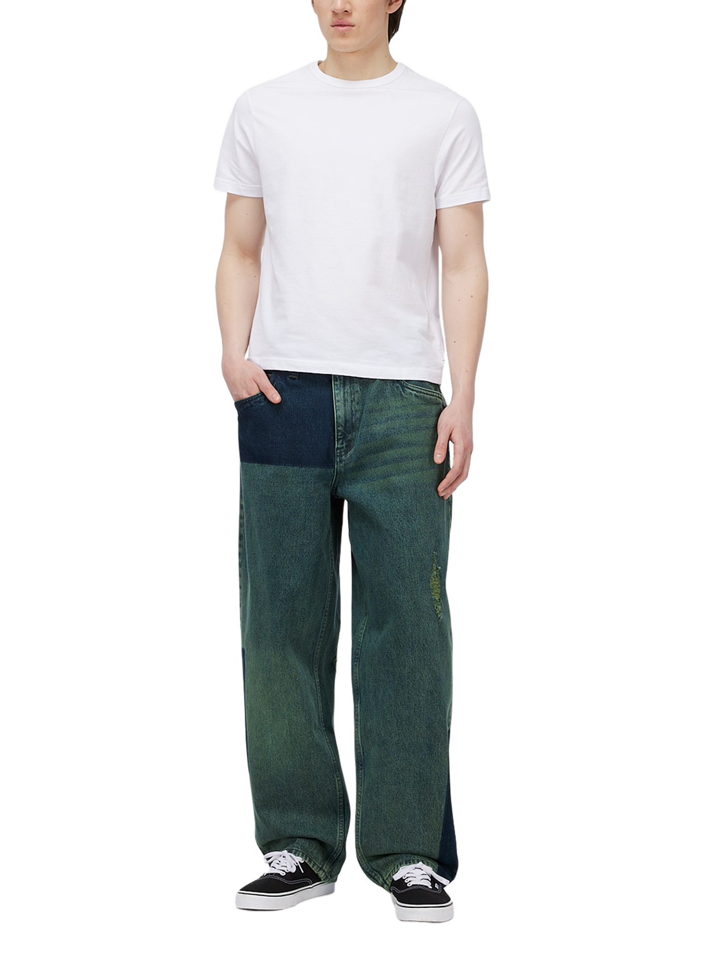 Wide-leg cotton jeans DIME Blue