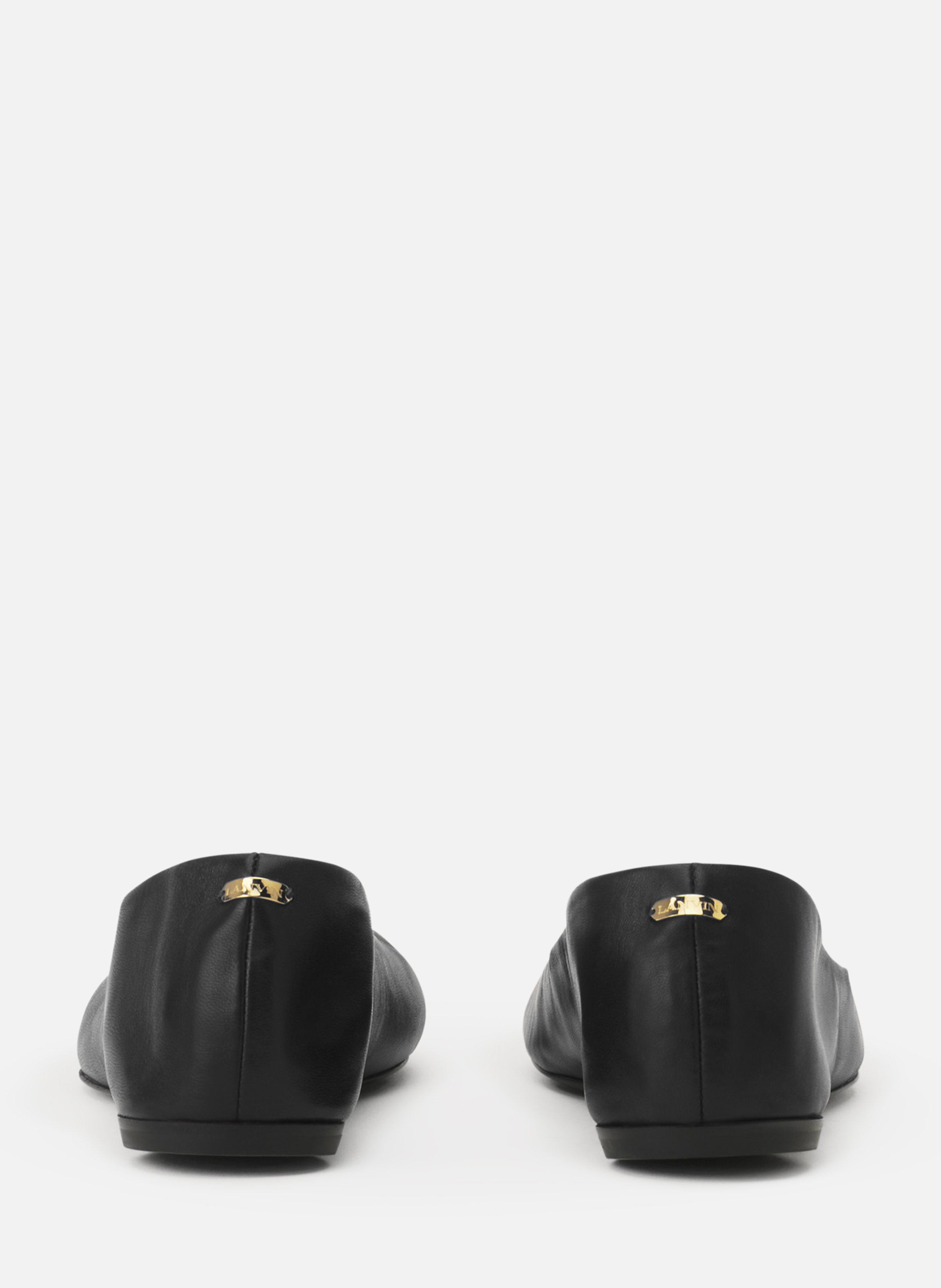 La ballerine en cuir LANVIN Noir