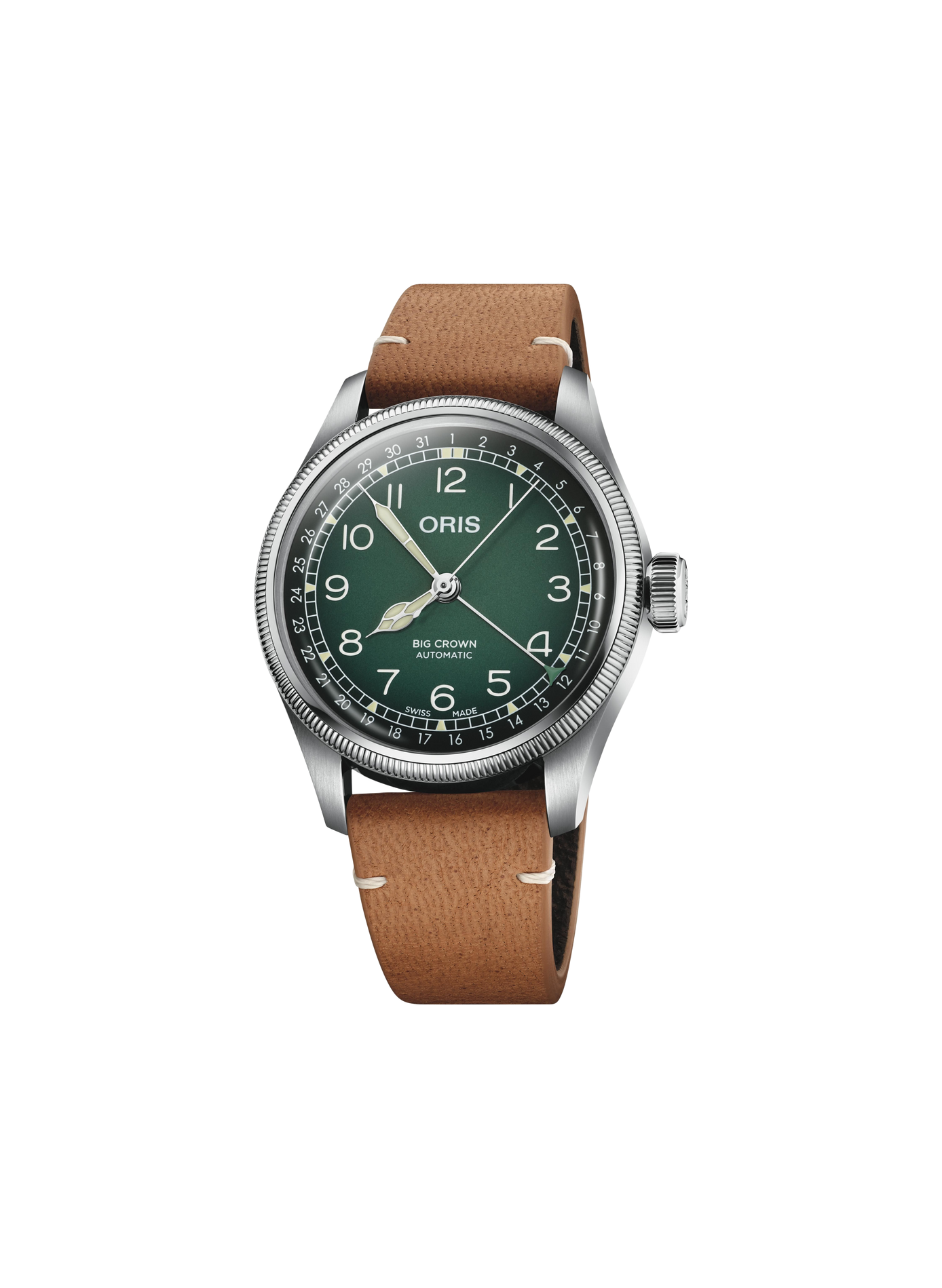 Montre automatique Oris Big Crown Cervo Volante en cuir ORIS Vert