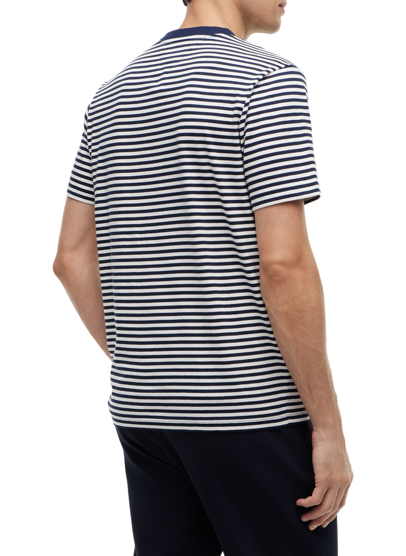 Gestreiftes T-Shirt mit kurzen Ärmeln aus Baumwolle TOMMY HILFIGER Mehrfarbig
