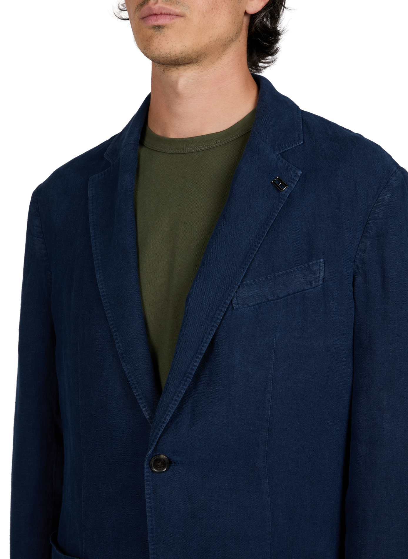 Gerade Leinenblazer TOMMY HILFIGER Blau