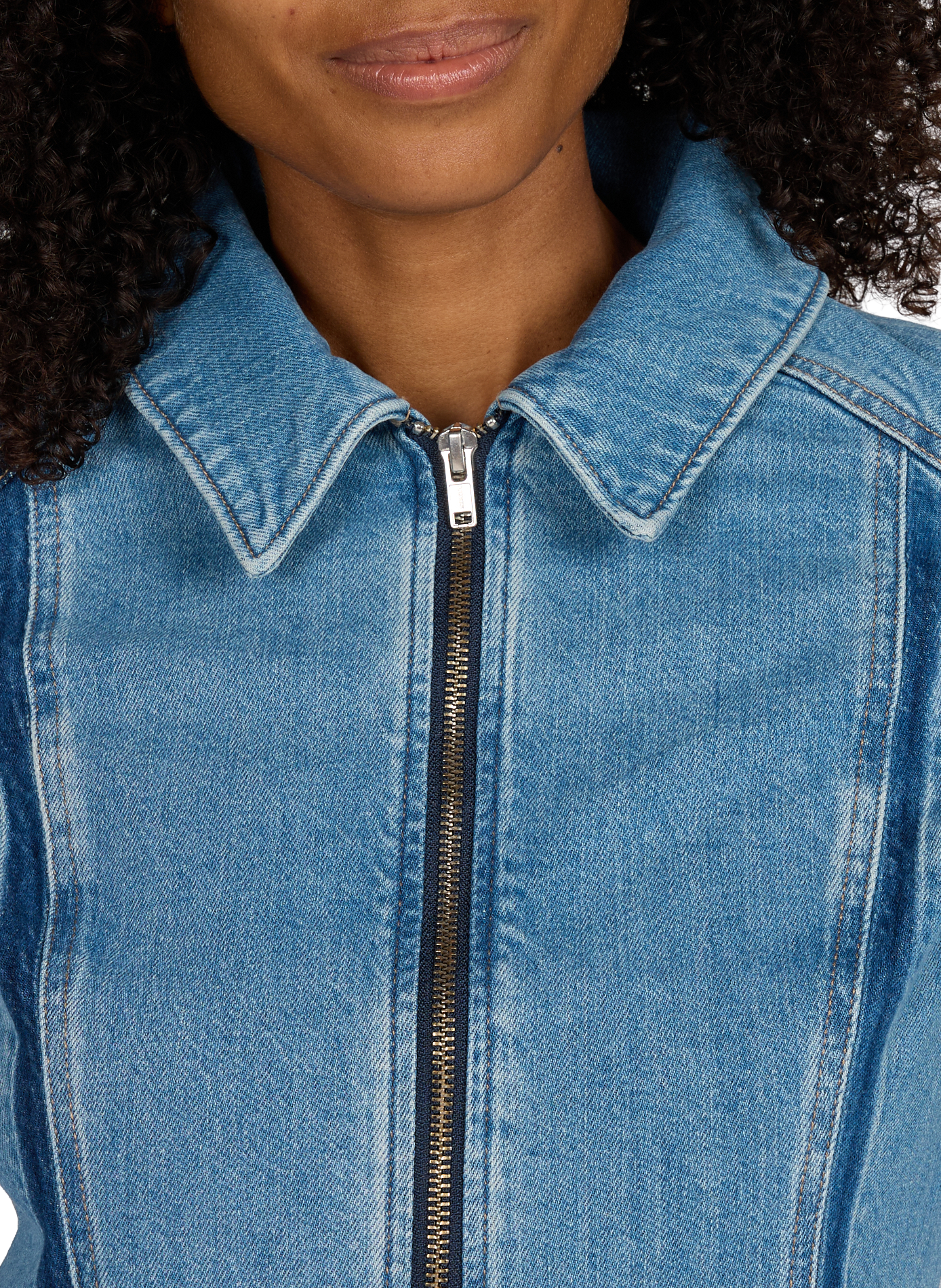 Kurze Baumwollmischungsjacke LEVI'S Blau