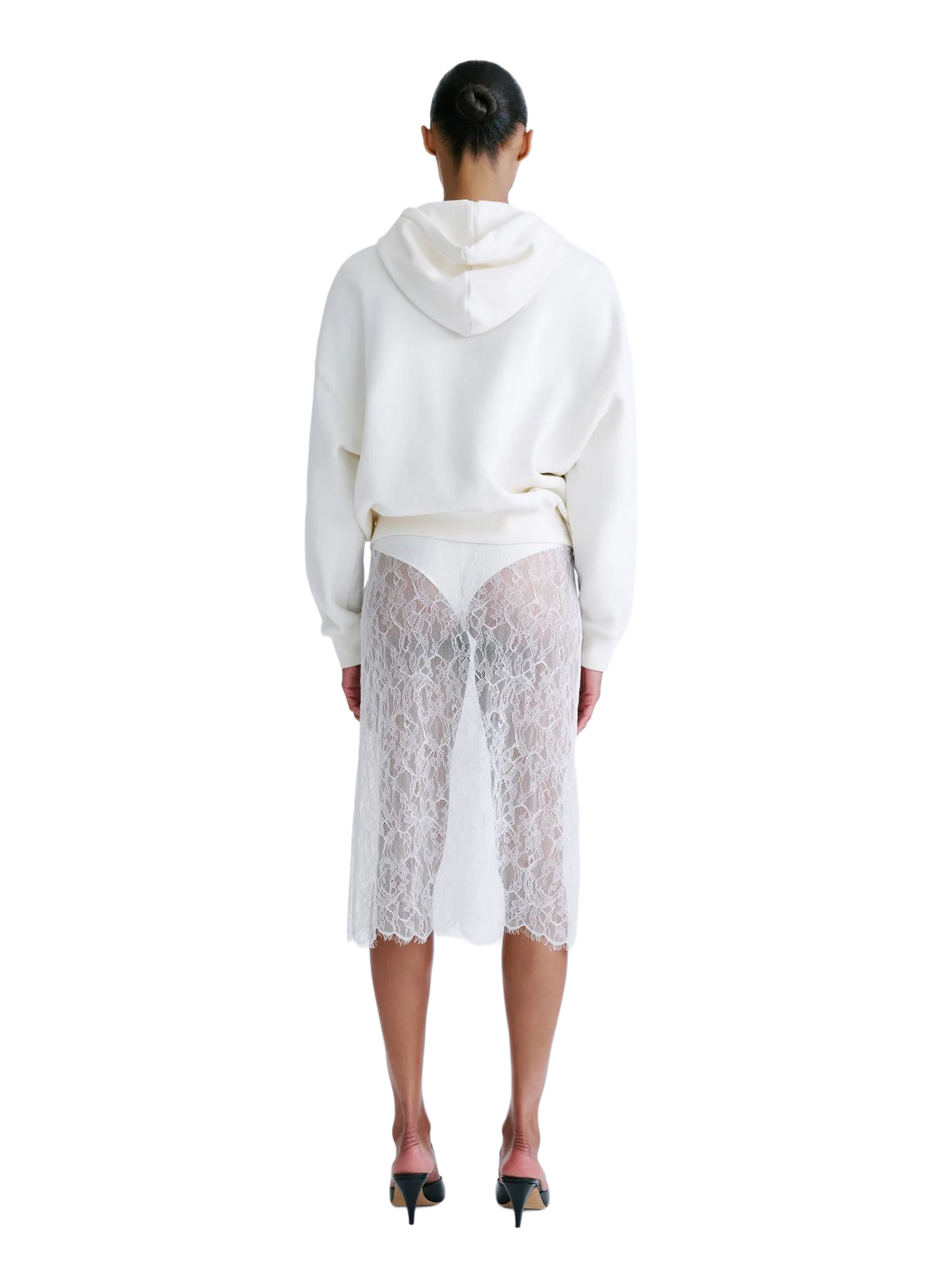 Mid-rise lace skirt LOVE STORIES White