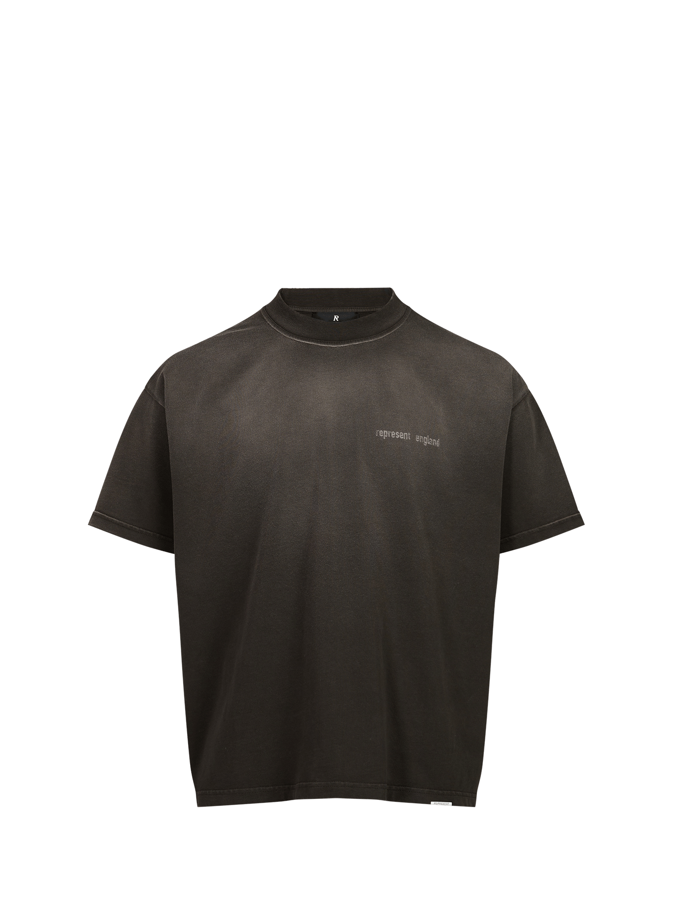Bedrukt T-shirt met ronde hals van katoen. REPRESENT Grijs