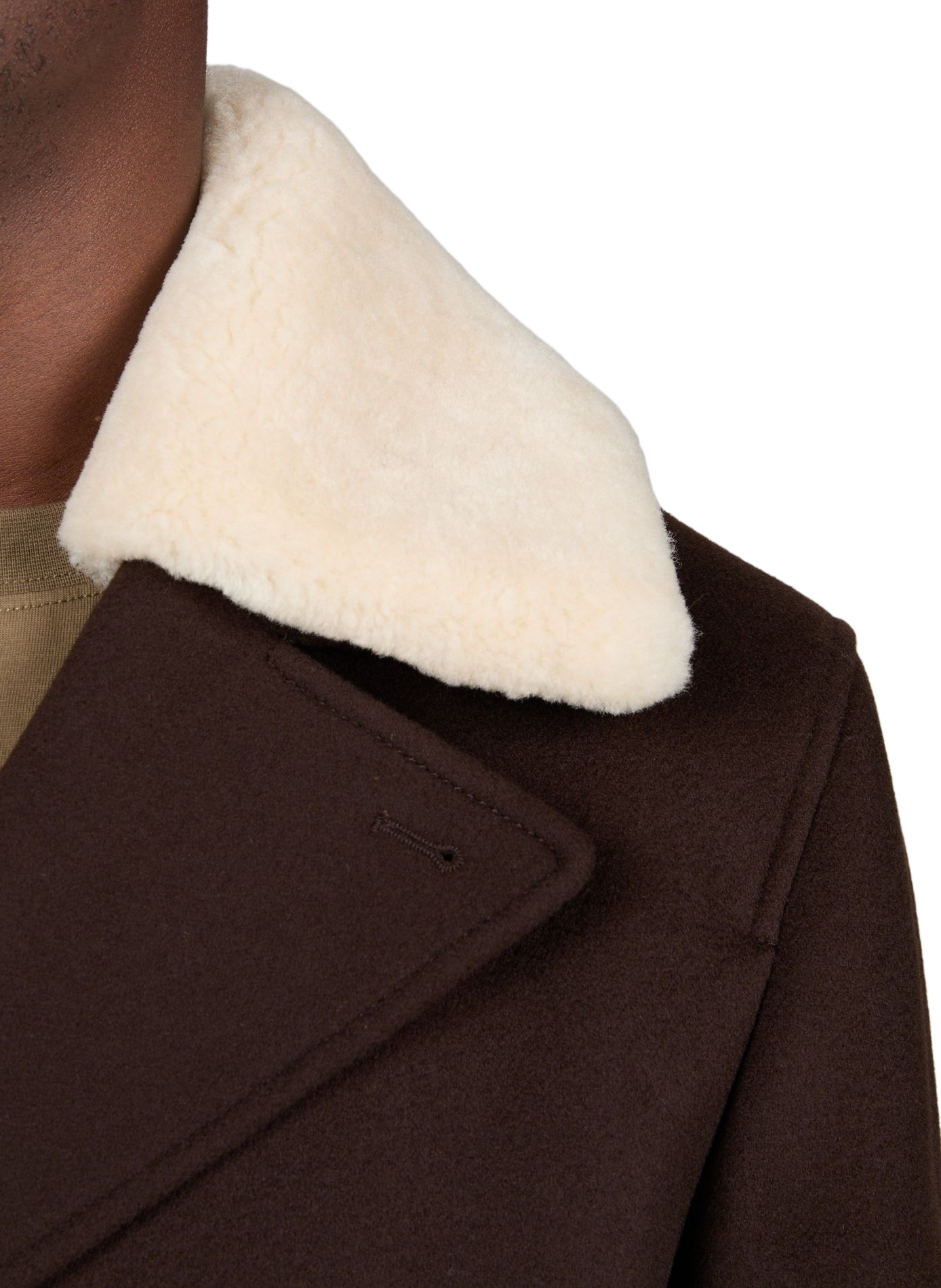Cole double-breasted solid coat MACKAGE Brown