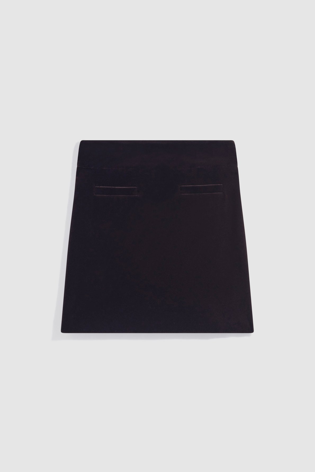 Jupe courte en velours - teddy PABLO Marron