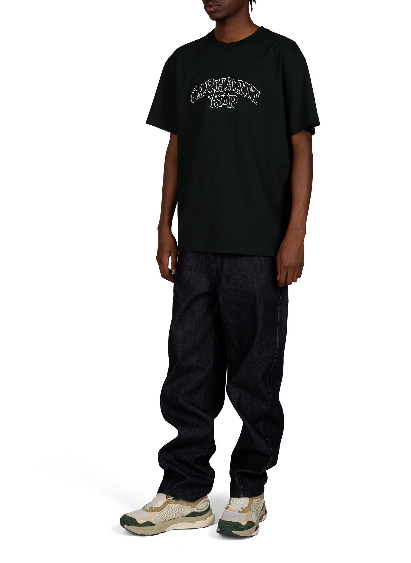 T-shirt droit col rond en coton CARHARTT WIP Vert