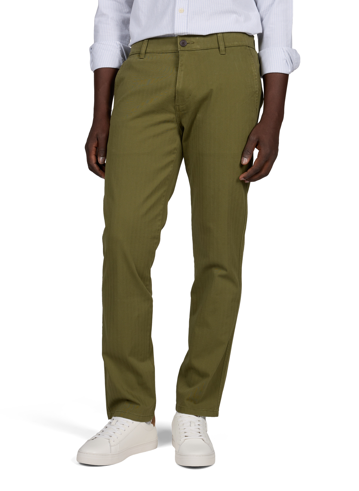 Pantalon chino slim en coton mélangé DOCKERS Kaki