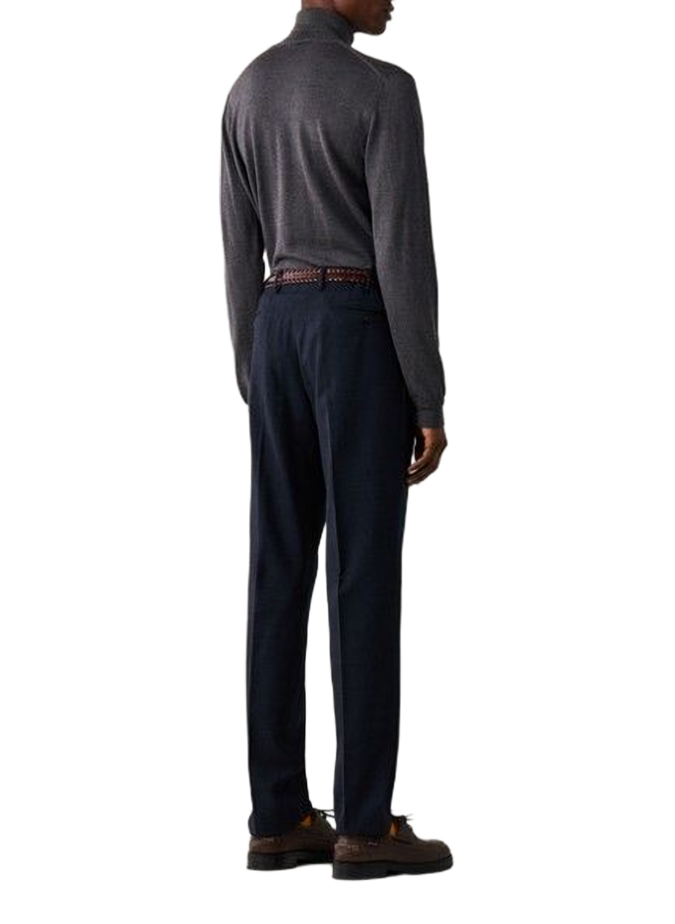 Straight-cut wool-blend trousers FACONNABLE Blue