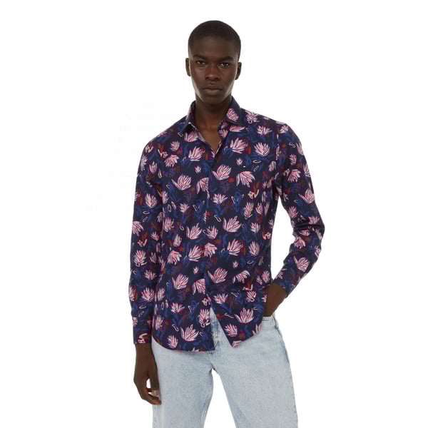 Chemise slim en coton