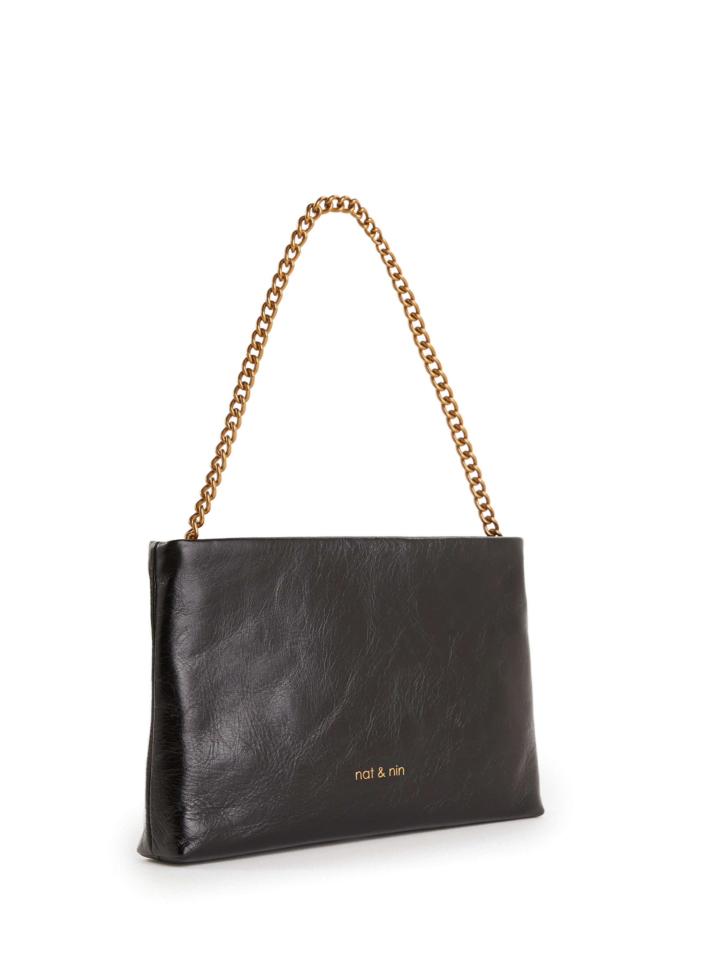 Molly chain clutch bag NAT & NIN Black