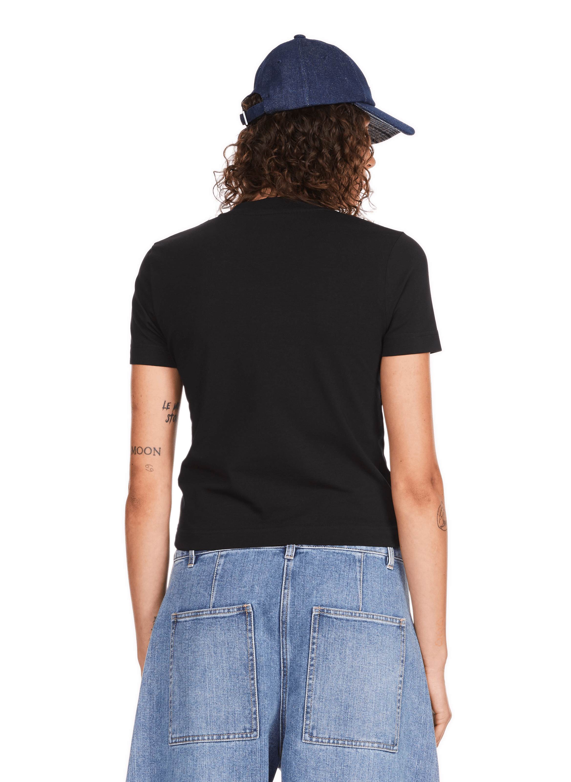 Grosgrain logo T-shirt JACQUEMUS Black