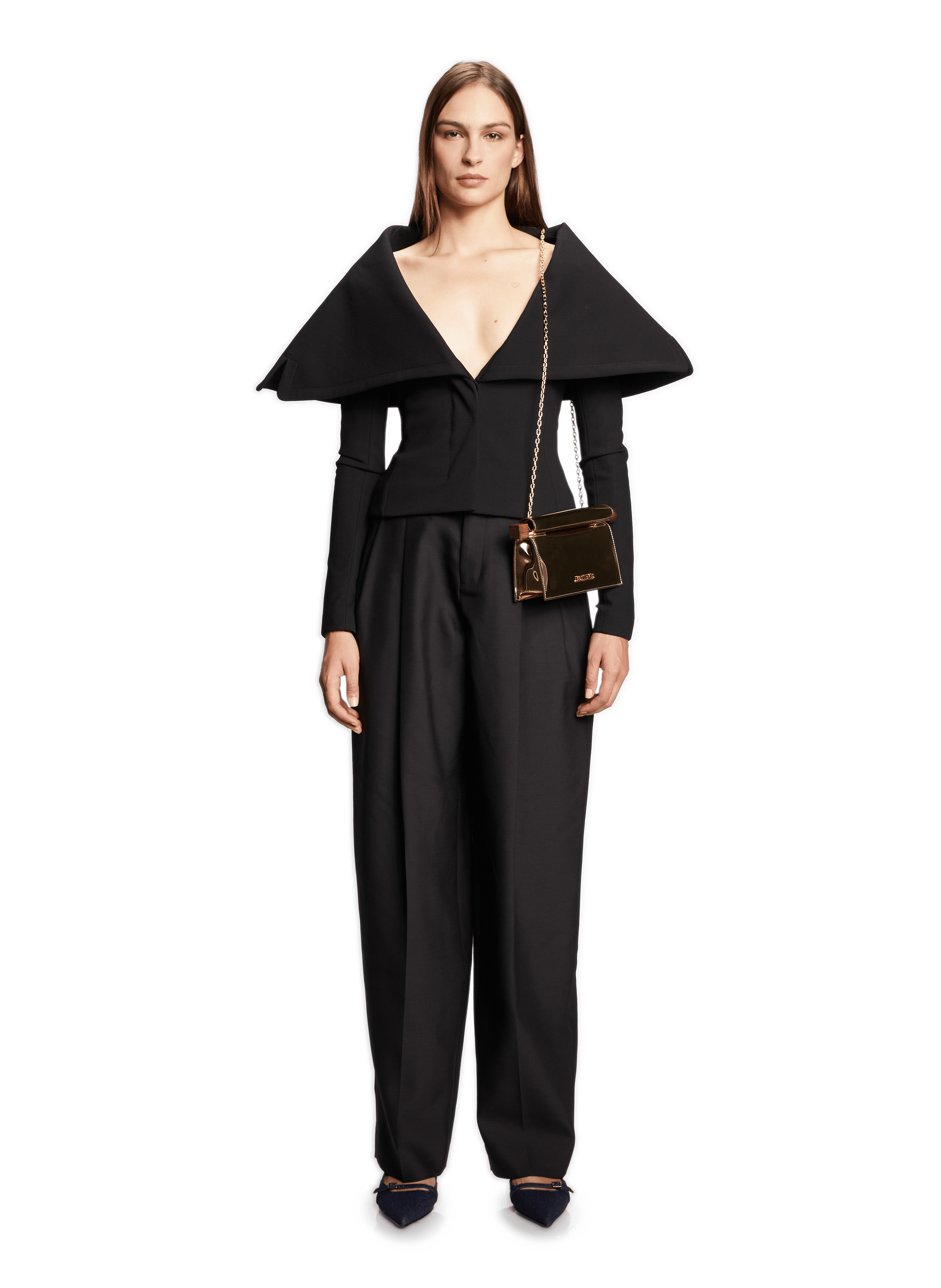 Short biker jacket JACQUEMUS Black