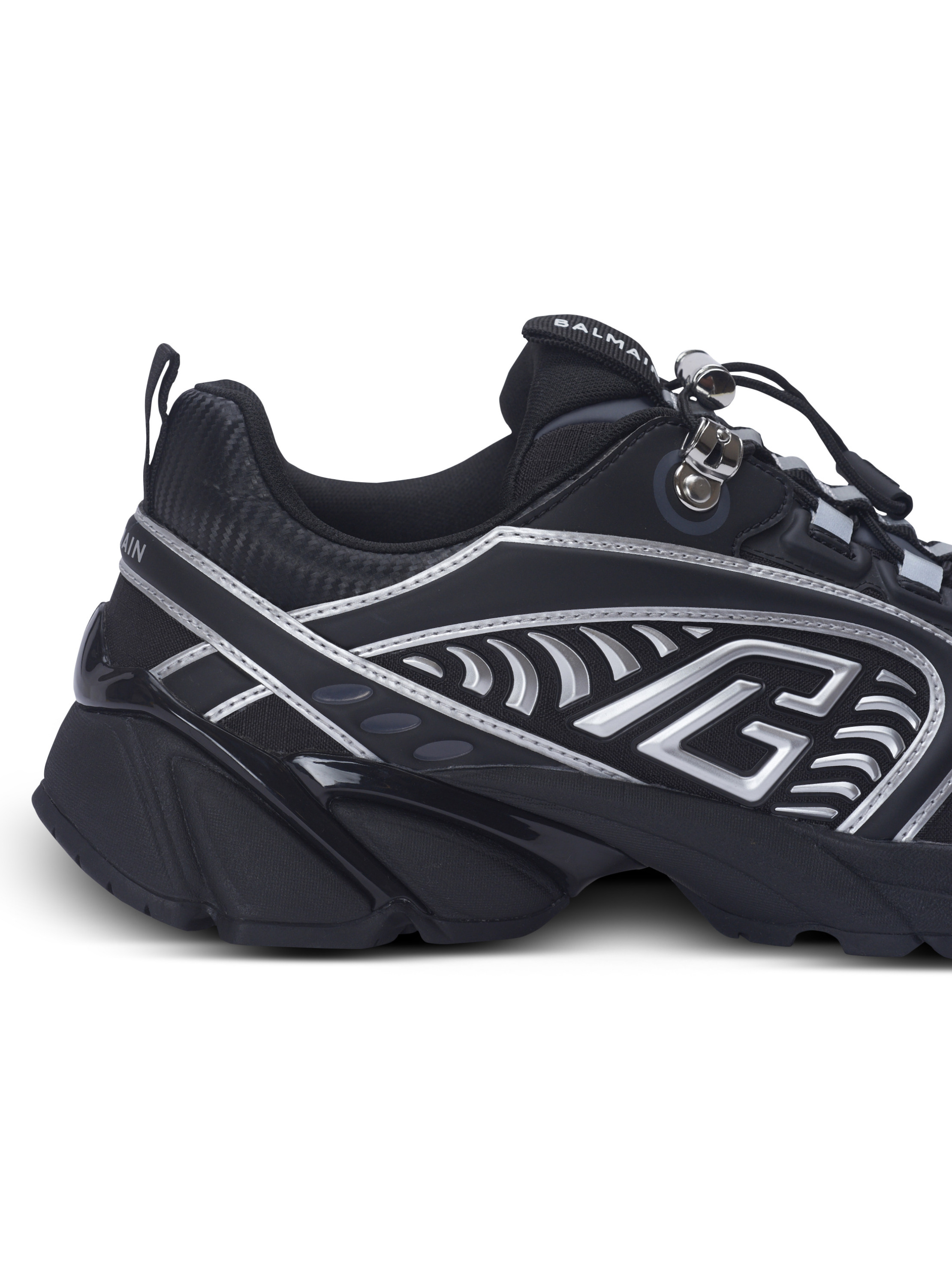 Baskets cosmic dust en matières techniques BALMAIN Noir