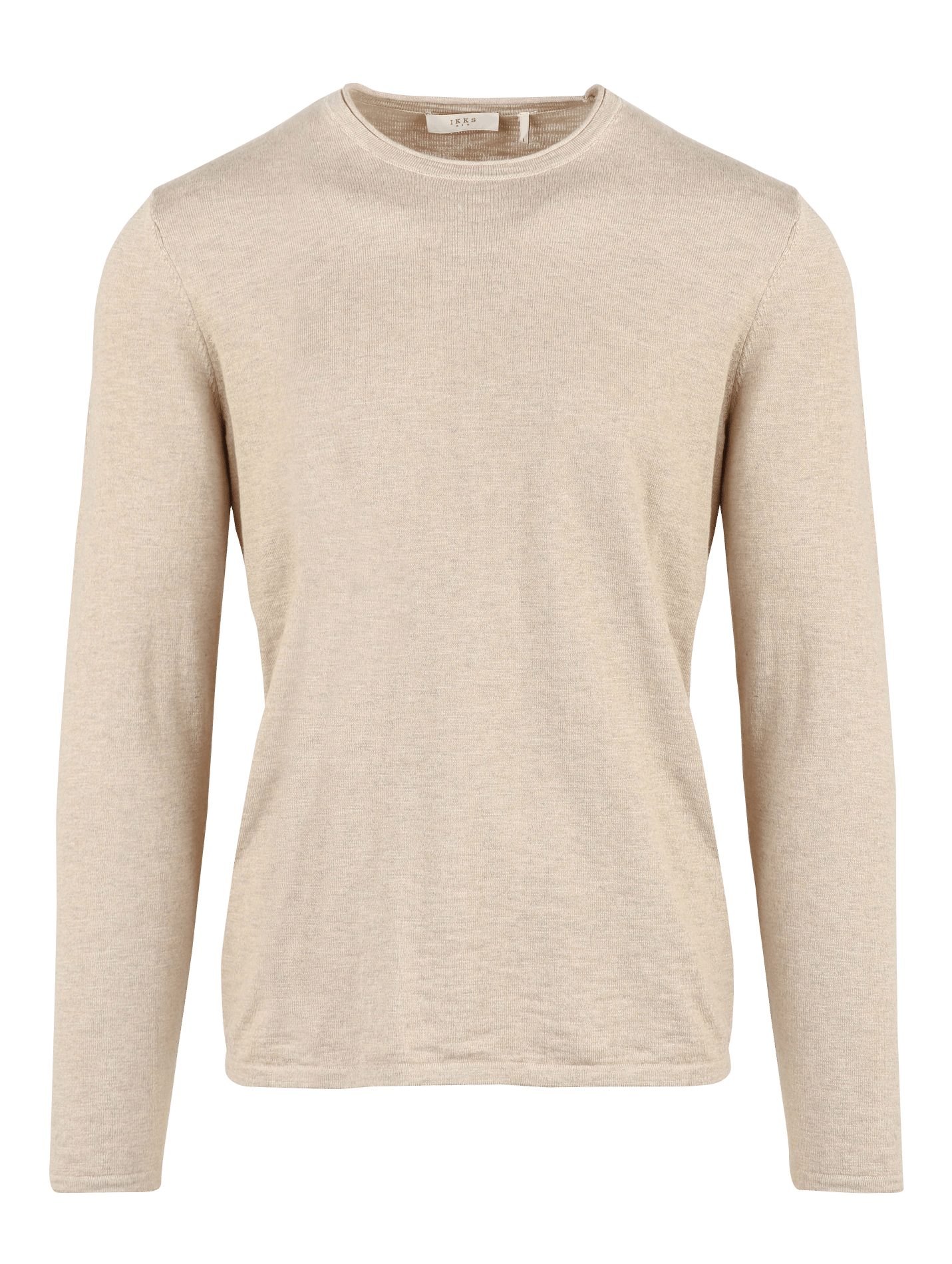 Pull droit en coton IKKS Beige