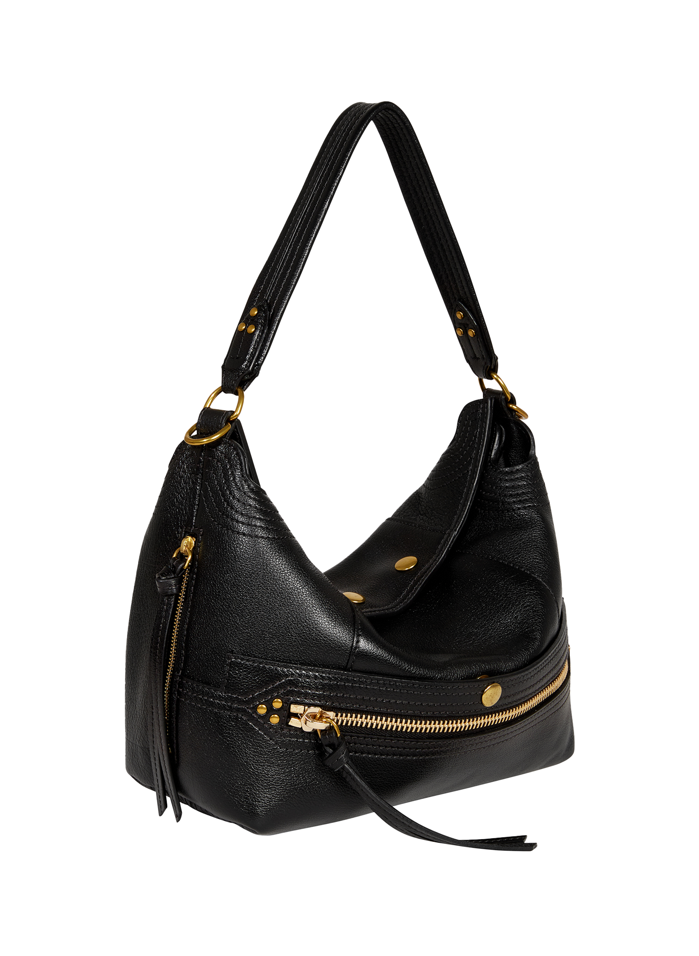 Sac porté épaule Lucky Hobo en cuir de buffle JÉRÔME DREYFUSS Noir