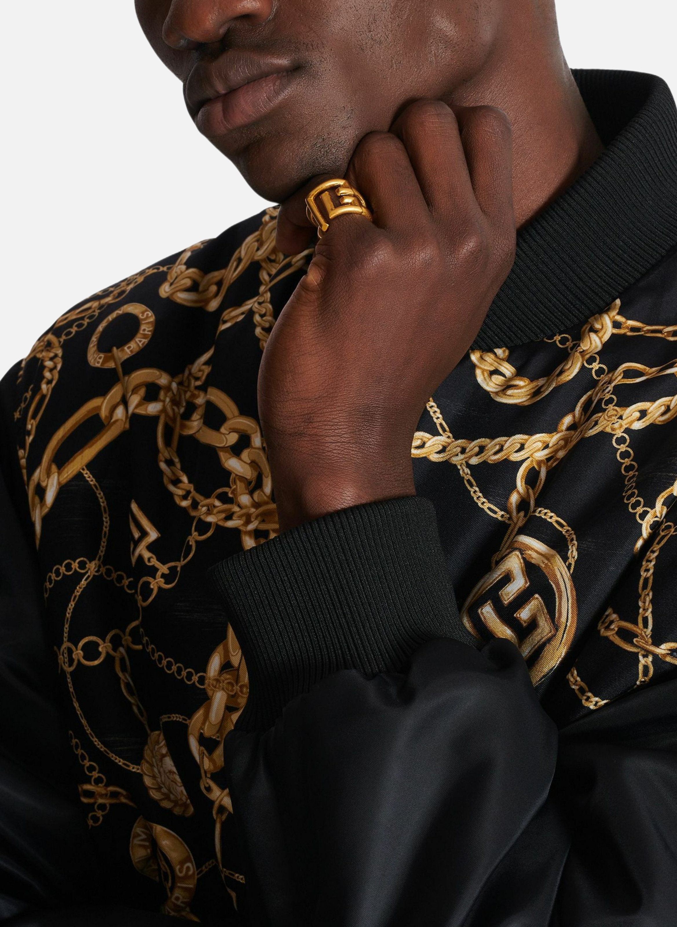 Boucles d'oreilles sync pb en laiton BALMAIN Doré