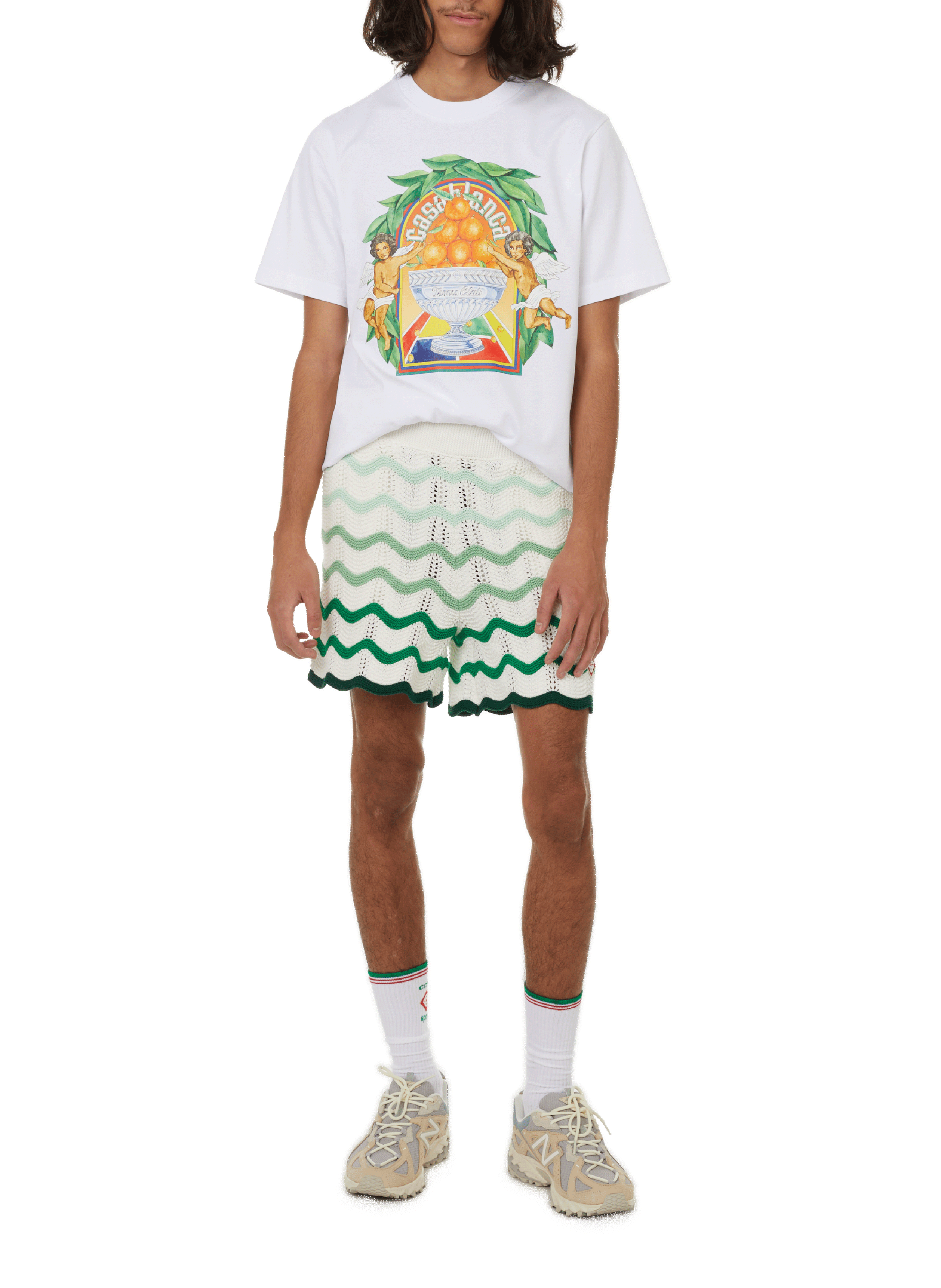 Printed cotton T-shirt  CASABLANCA PARIS White