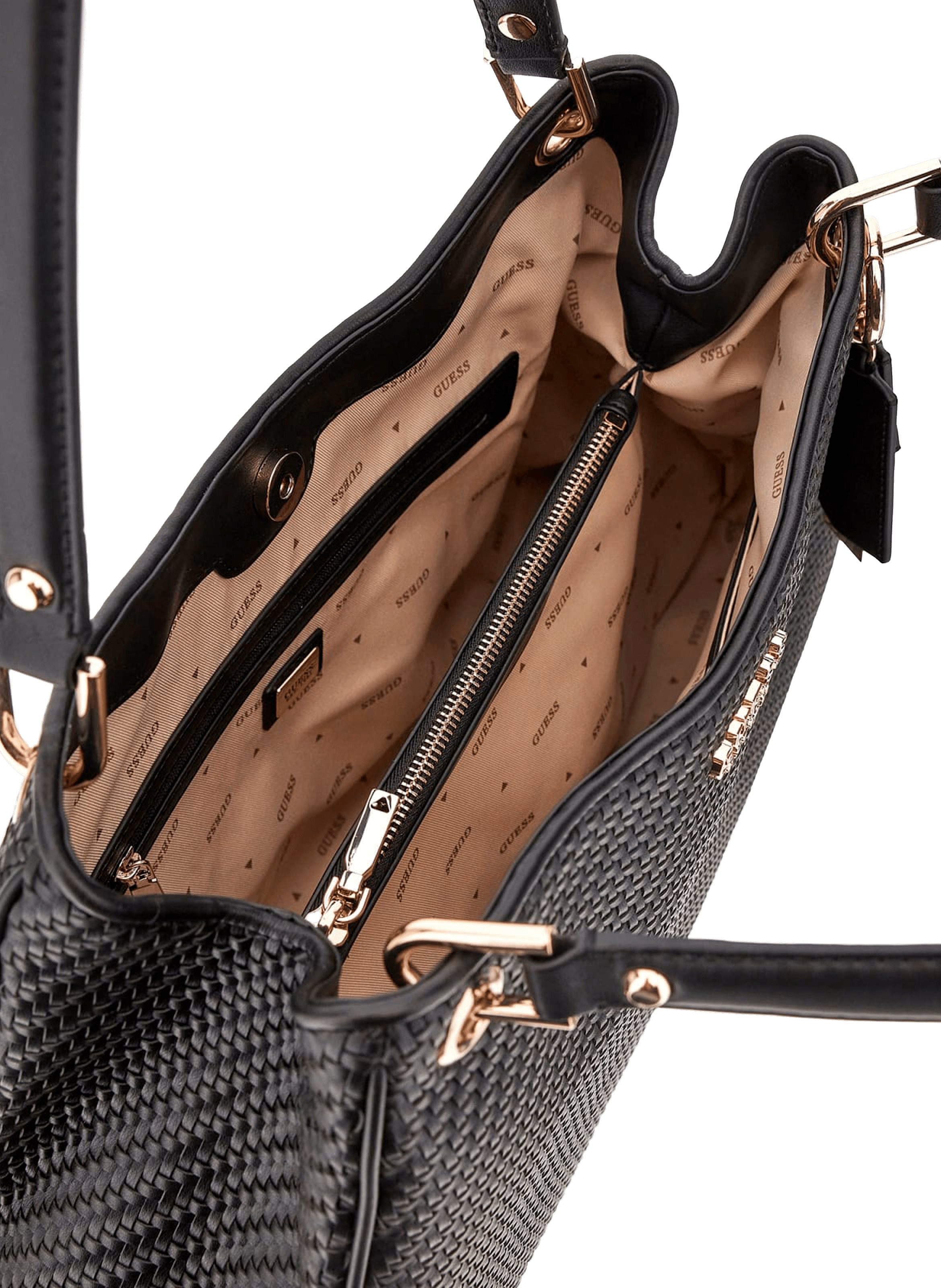 Sac cabas Mirema tressé GUESS Noir