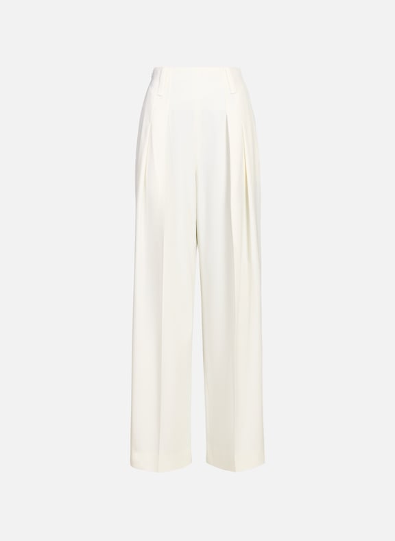 Wide-leg wool blend jeans Beige by VICTORIA BECKHAM VICTORIA BECKHAM Wide-leg wool blend jeans Beige