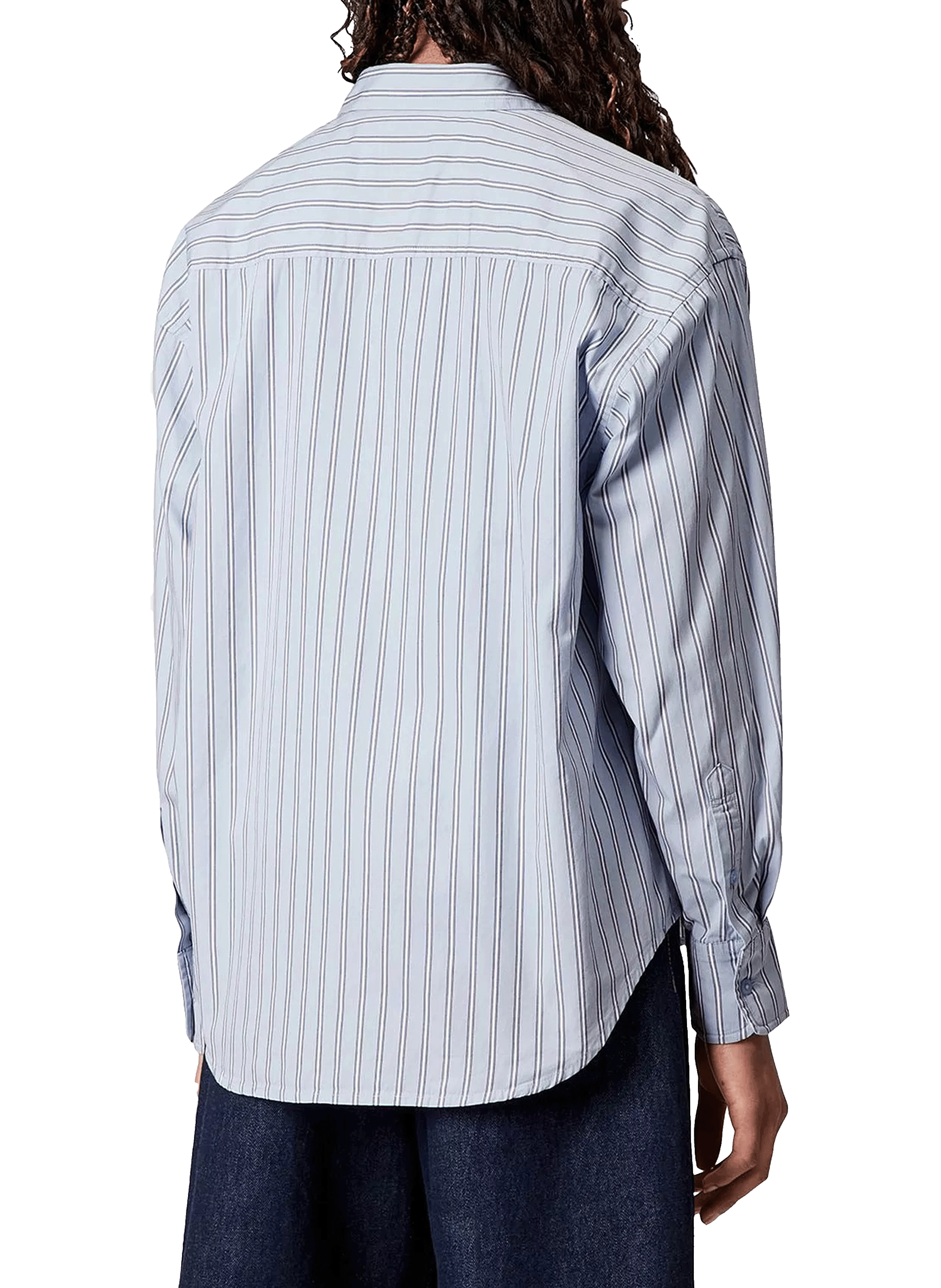 Chemise à rayures L/S Grimsby   CARHARTT WIP Bleu