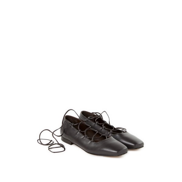 Ballerines Dalila Ă lacets en cuir
