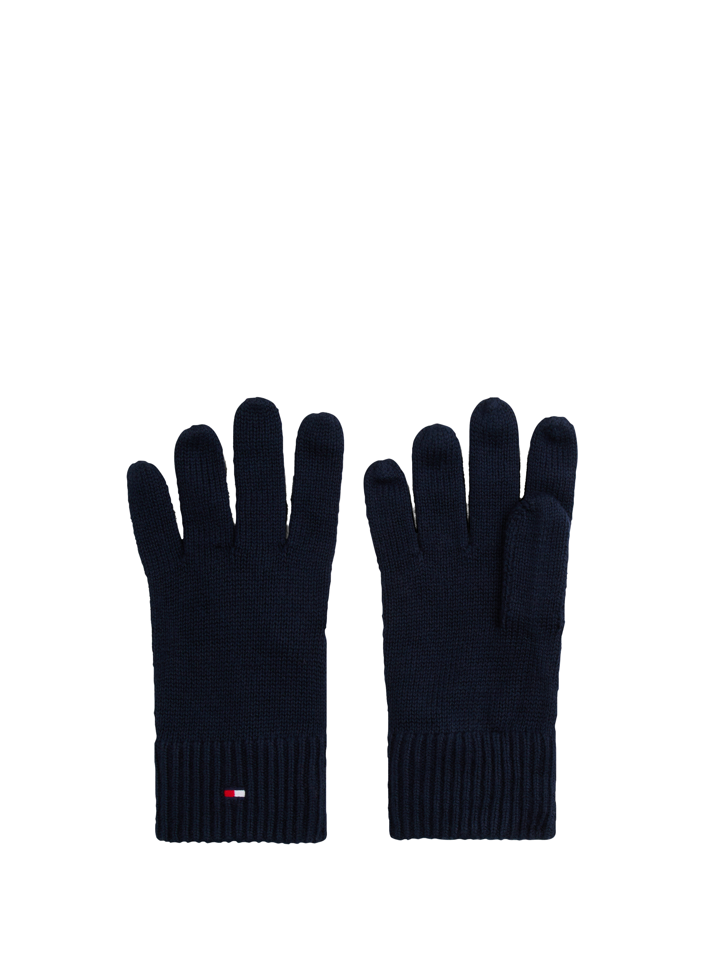 TOMMY HILFIGER Gants brodé avec cachemire Bleu