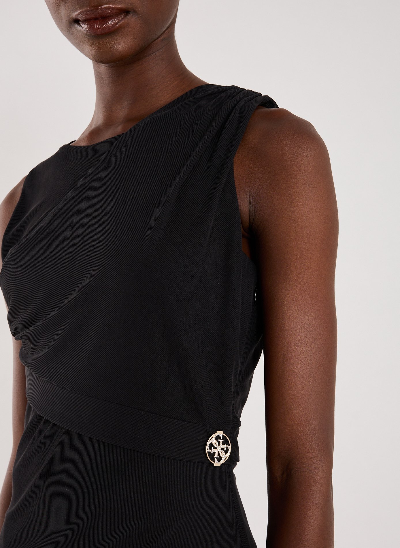 Knitted midi dress GUESS Black