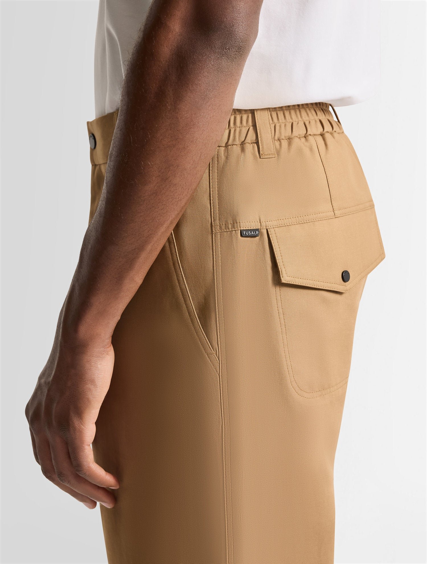 Pantalon laukol coton coupe regular FUSALP Beige
