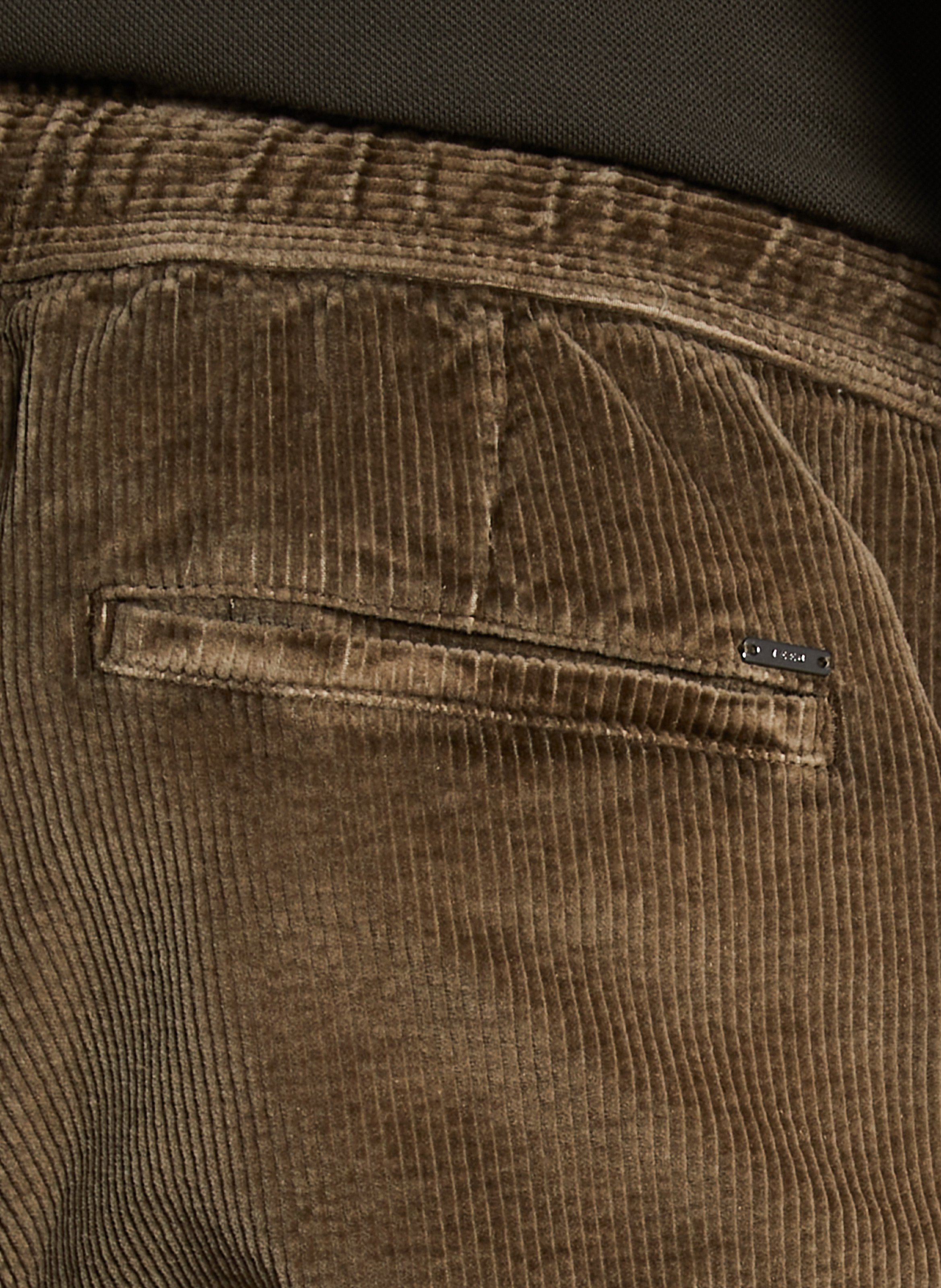 Pantalon droit en coton mélangé IKKS Marron