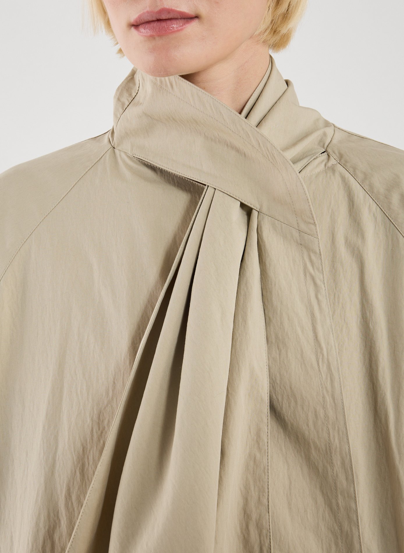 Long coat in blended cotton LE 17 SEPTEMBRE Beige