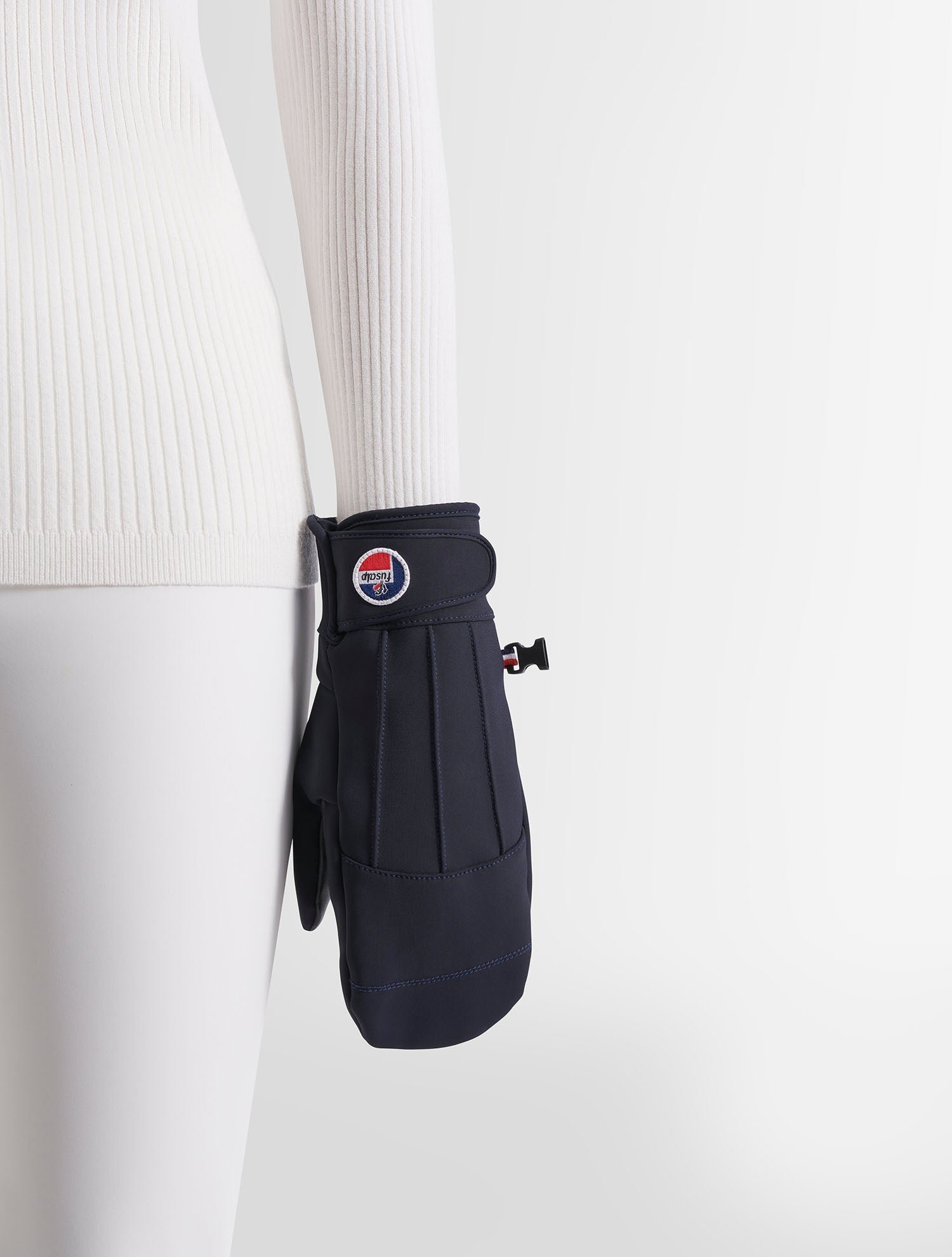 Moufles de ski glacier mitten polyester FUSALP Bleu