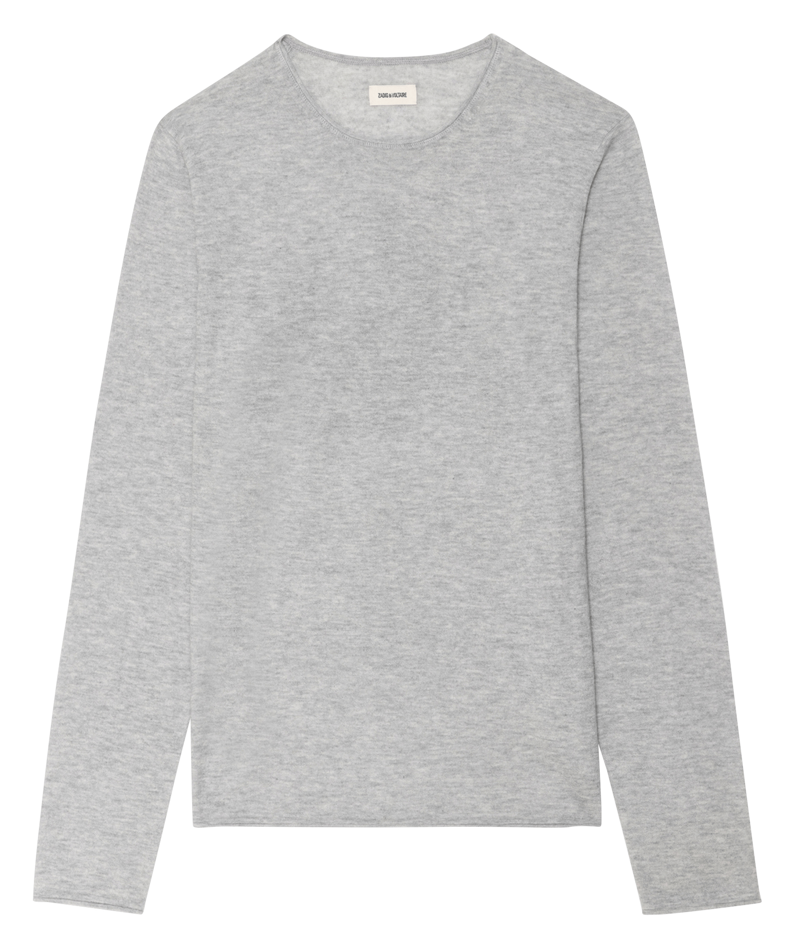 Pull droit col rond en cachemire teiss ZADIG&VOLTAIRE Gris